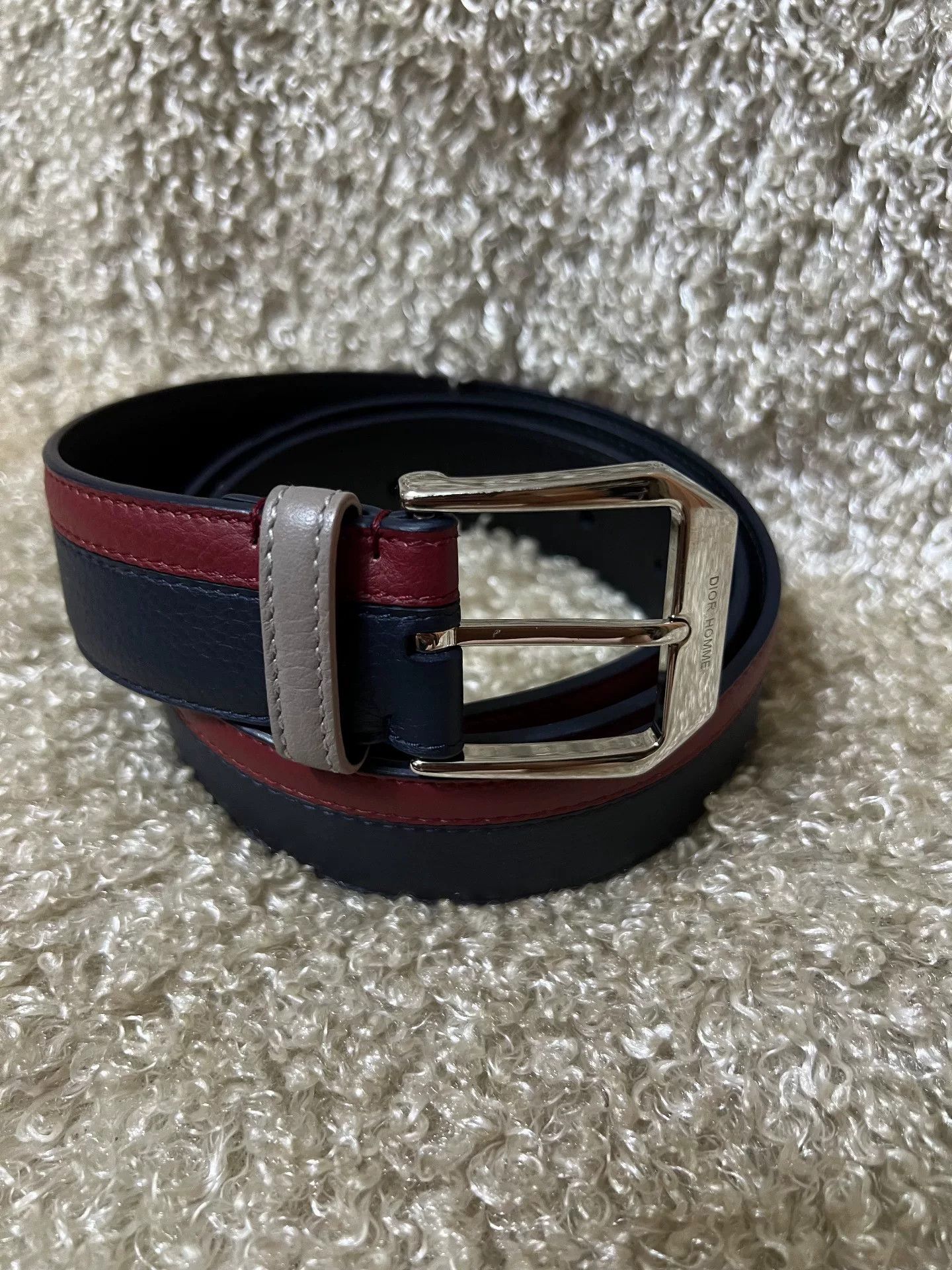 Dior × Hedi Slimane Dior Homme - AW03 Scales Leather Belt | Grailed