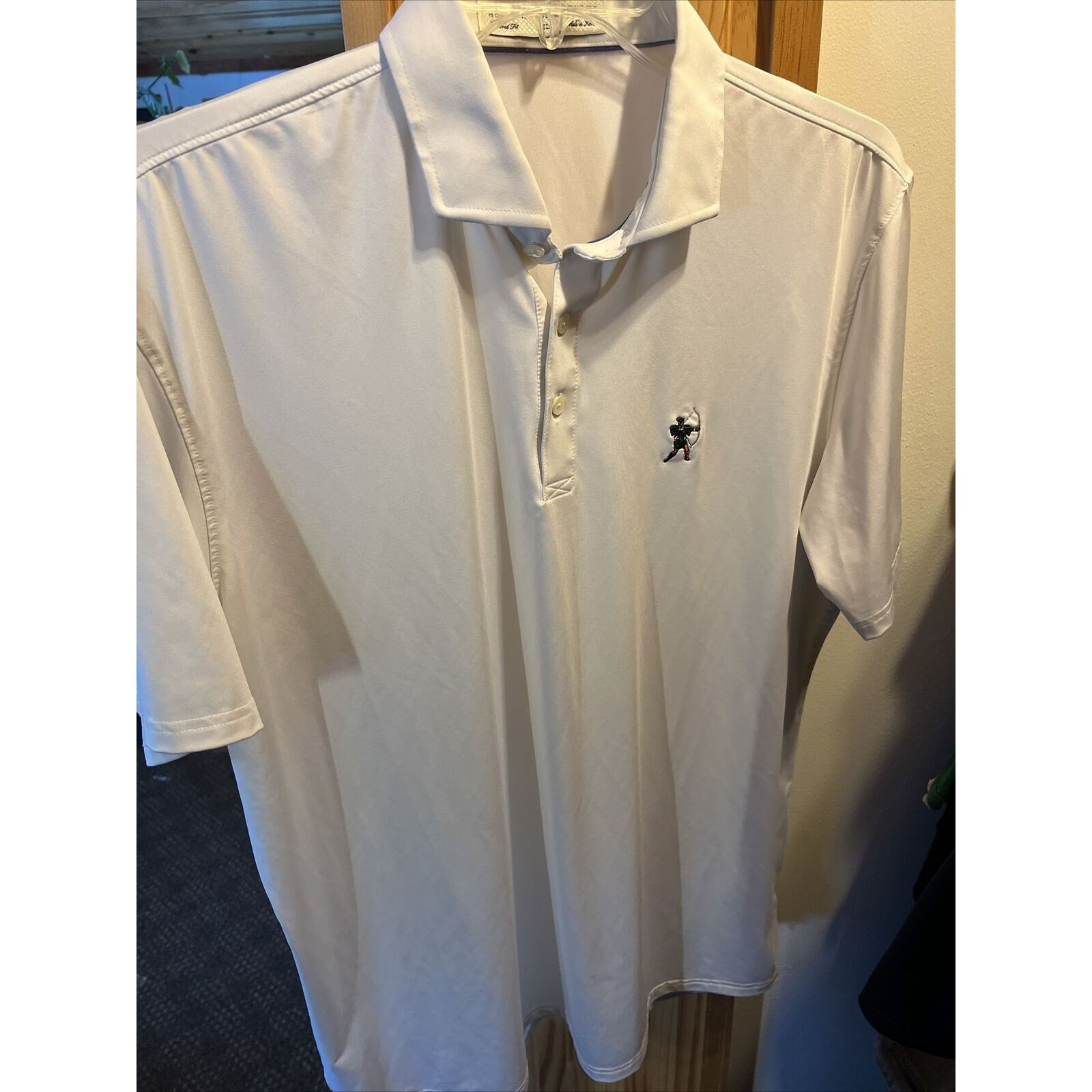 Other Holderness & Bourne Mens XL White Polyester Blend Polo Shirt Size US XL / EU 56 / 4 - 14 Thumbnail