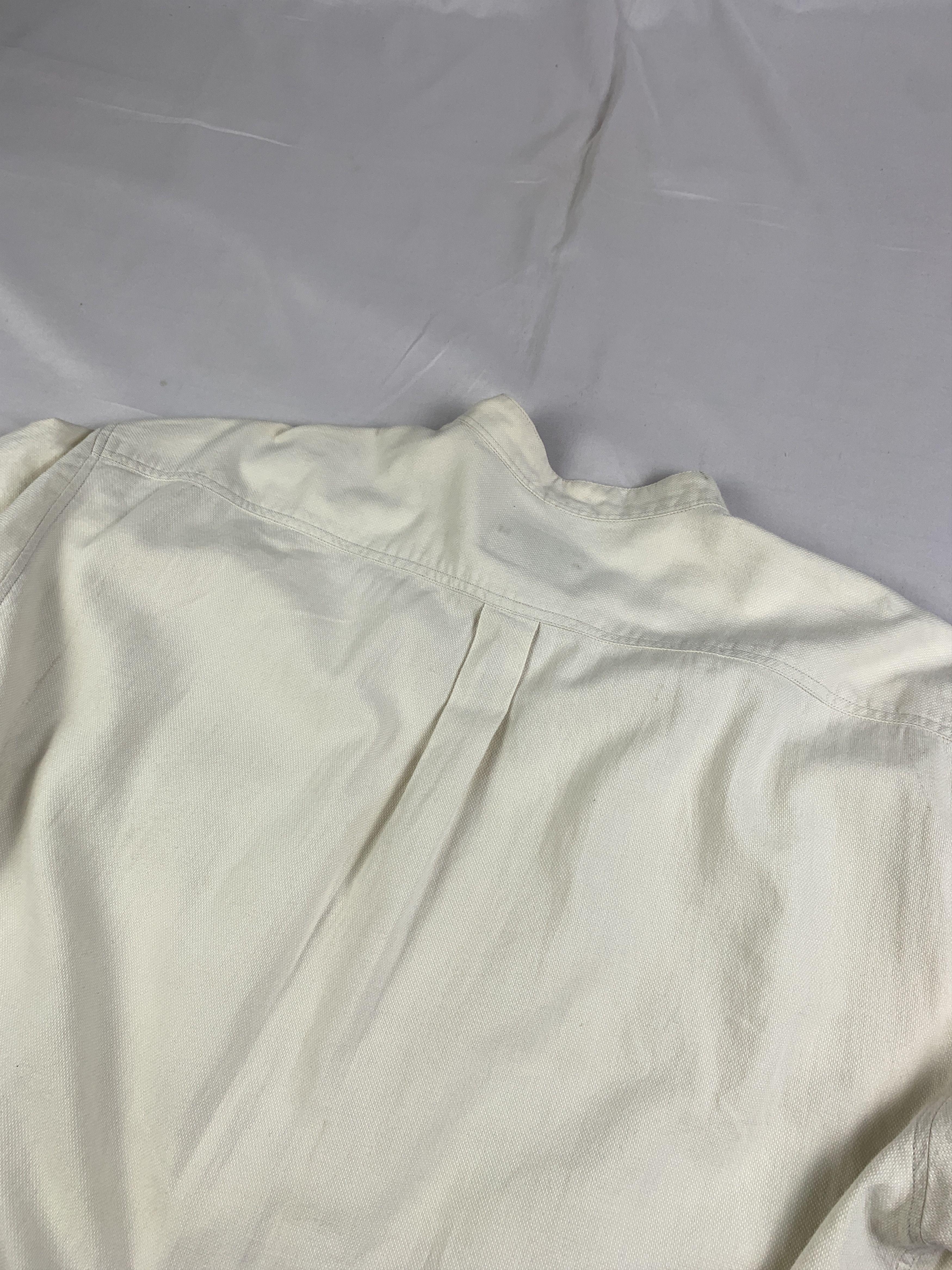 Japanese Brand Modigliani Off-white Mandarin Collar Shirt (L) Size US L / EU 52-54 / 3 - 2 Thumbnail
