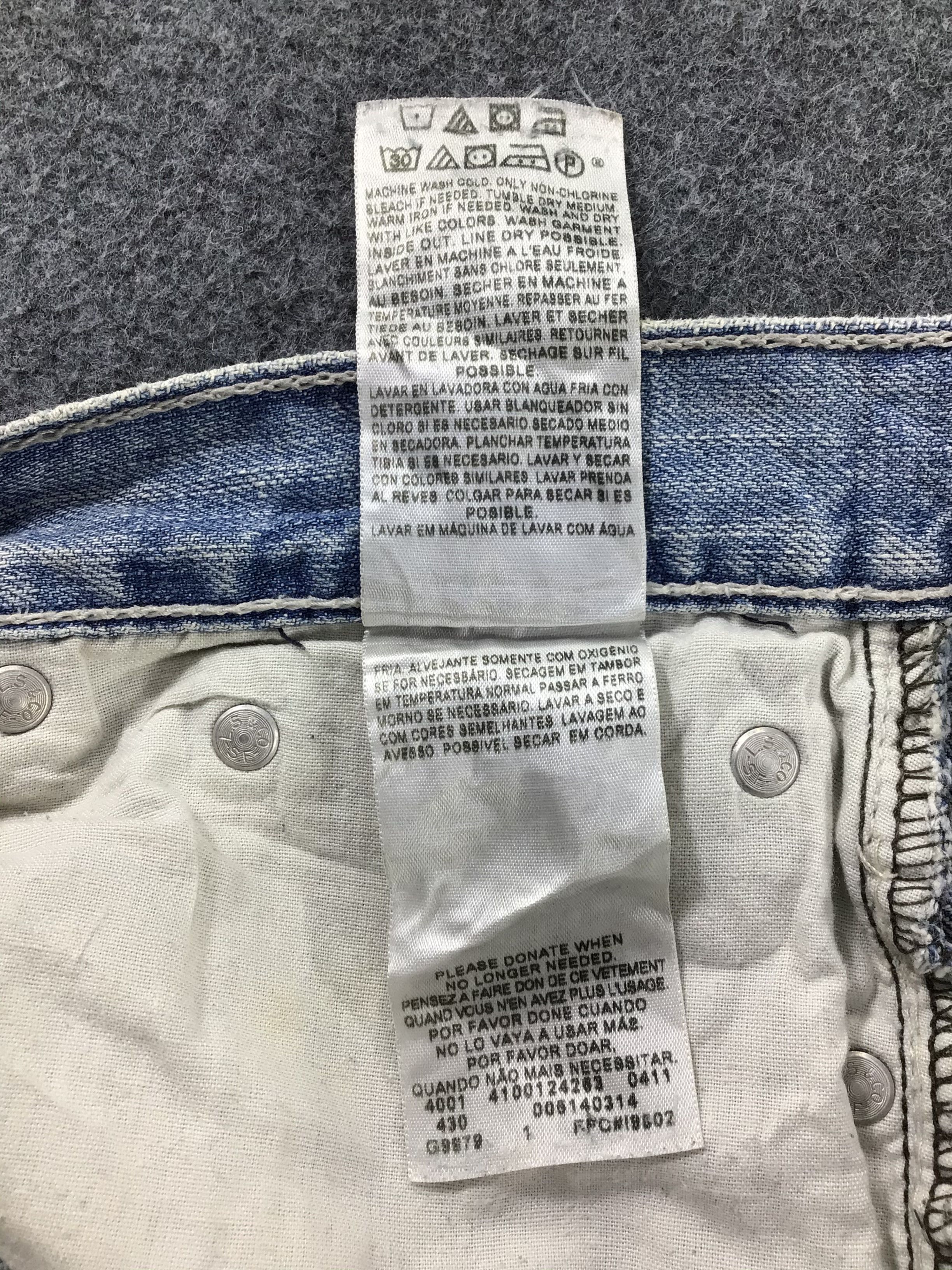 Levi's Vintage Levi's 514 Jeans Slim Straight Distress Denim KJ183 Size US 32 / EU 48 - 11 Thumbnail