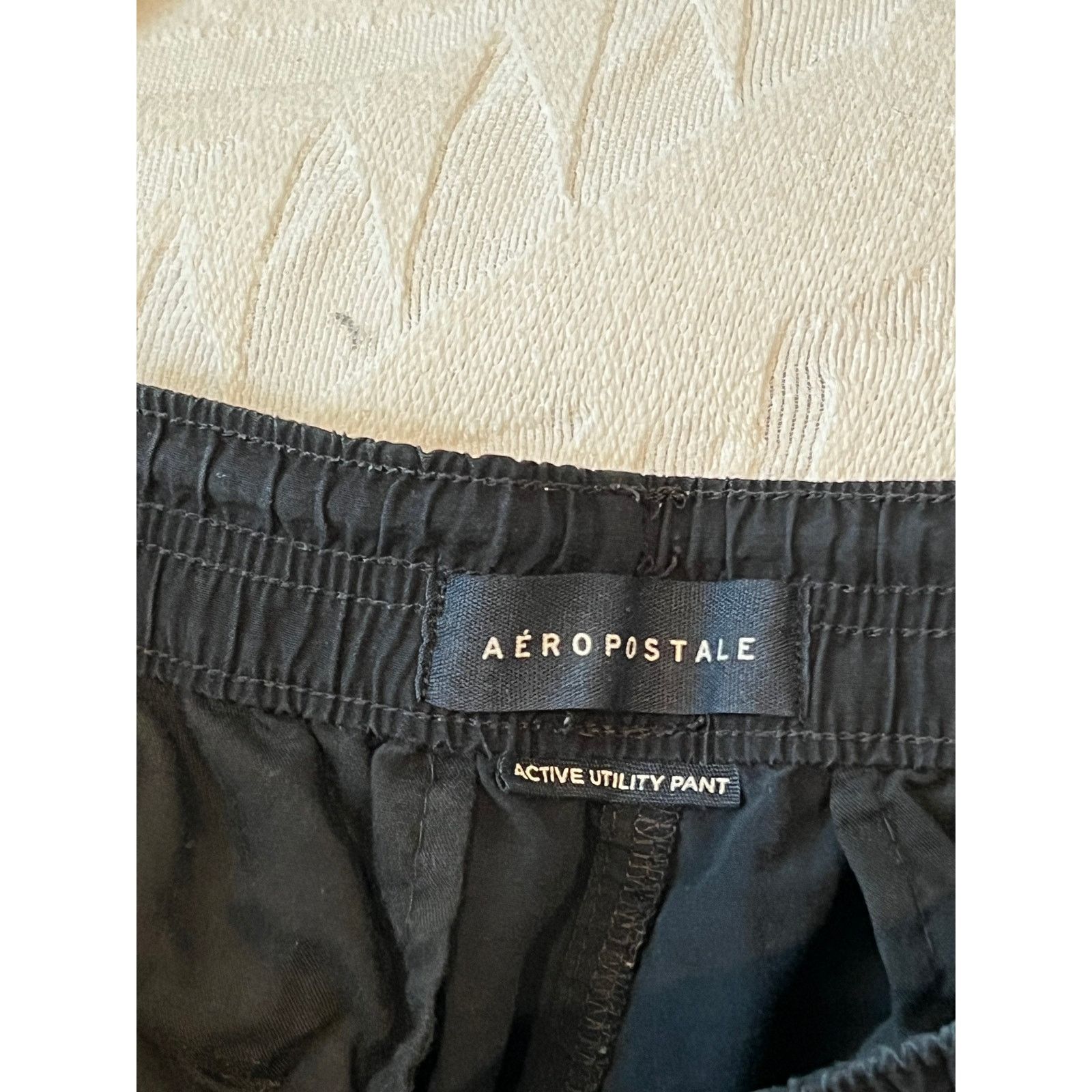 Aeropostale Aero Black Thin Cargo Pants Mens L Size US 38 / EU 54 - 4 Thumbnail