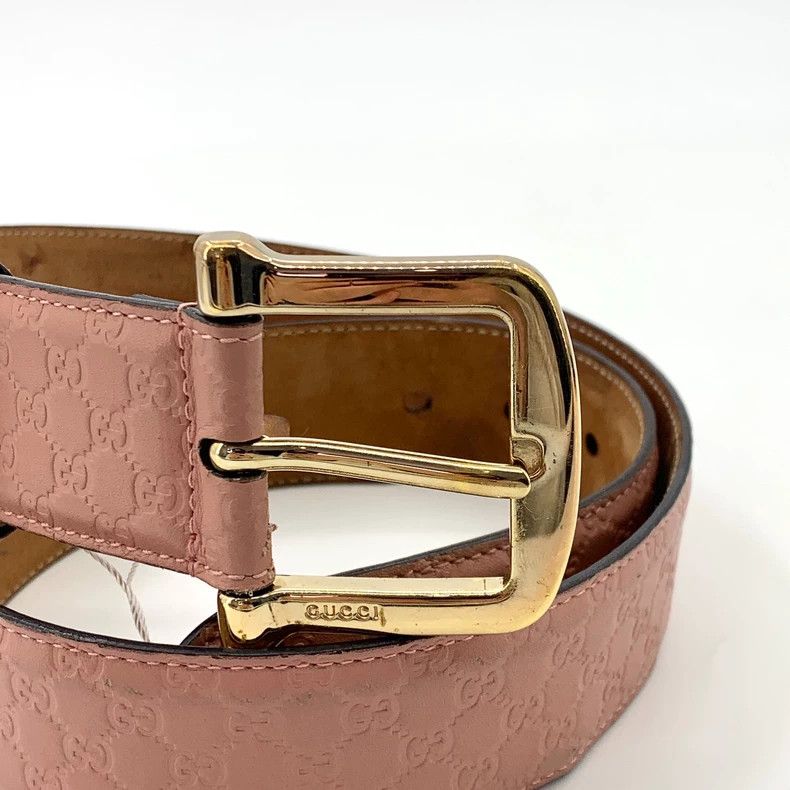 Gucci Gucci Bean sand-colored double G embossed full-print belt 2 Size ONE SIZE - 2 Thumbnail
