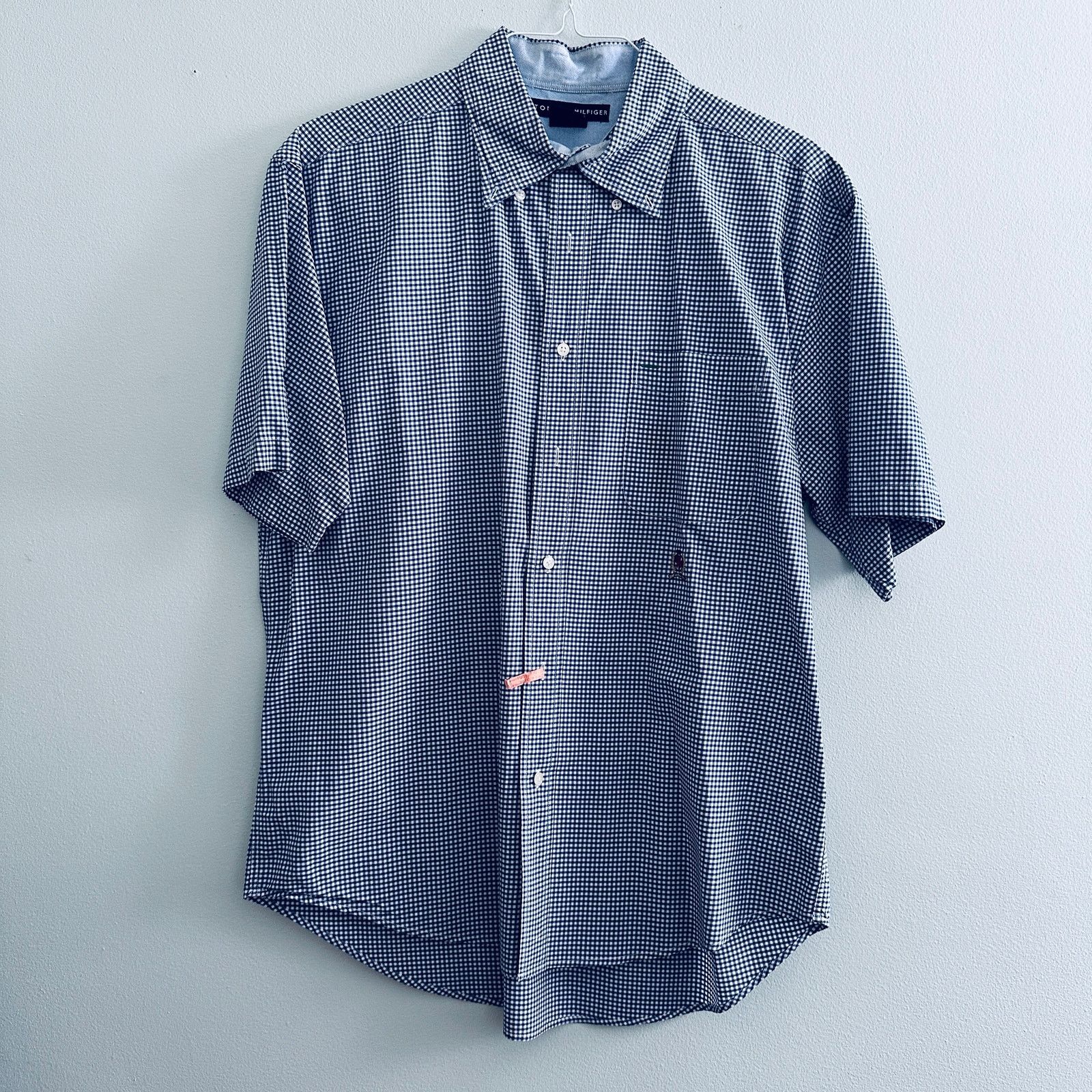 Tommy Hilfiger Tommy Hilfiger blue gingham short sleeve button down Size US L / EU 52-54 / 3 - 2 Thumbnail