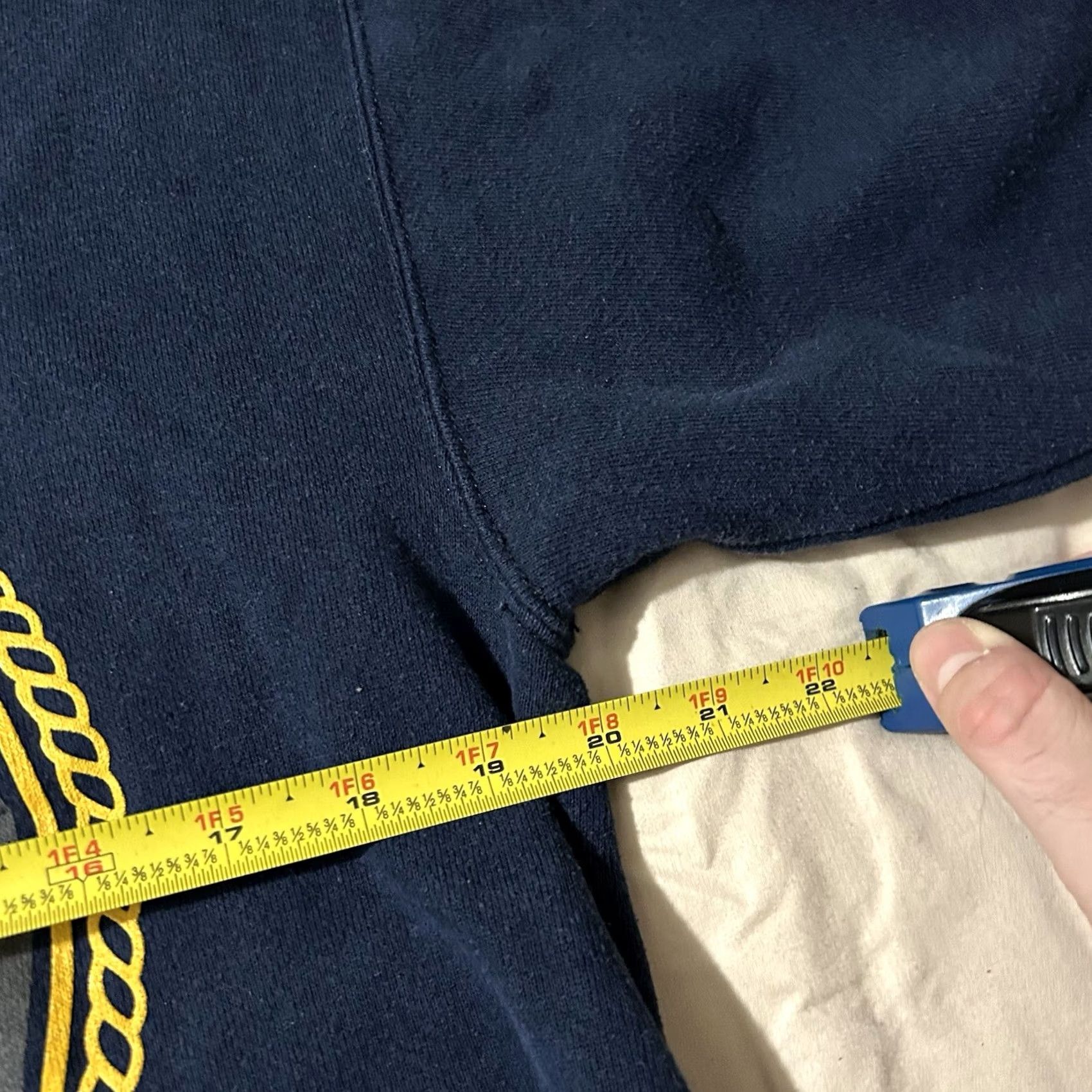 Soffe VINTAGE Soffe Navy Reflective Logo Sweatshirt Size M Blue 90s Mens Pullover Sweatshirt Logo Reflective 90s Theme Size US M / EU 48-50 / 2 - 5 Thumbnail