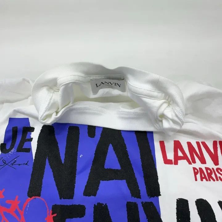 Lanvin Lanvin Poem Series Logo Print Long Sleeve T-Shirt -2507 Size US L / EU 52-54 / 3 - 6 Thumbnail