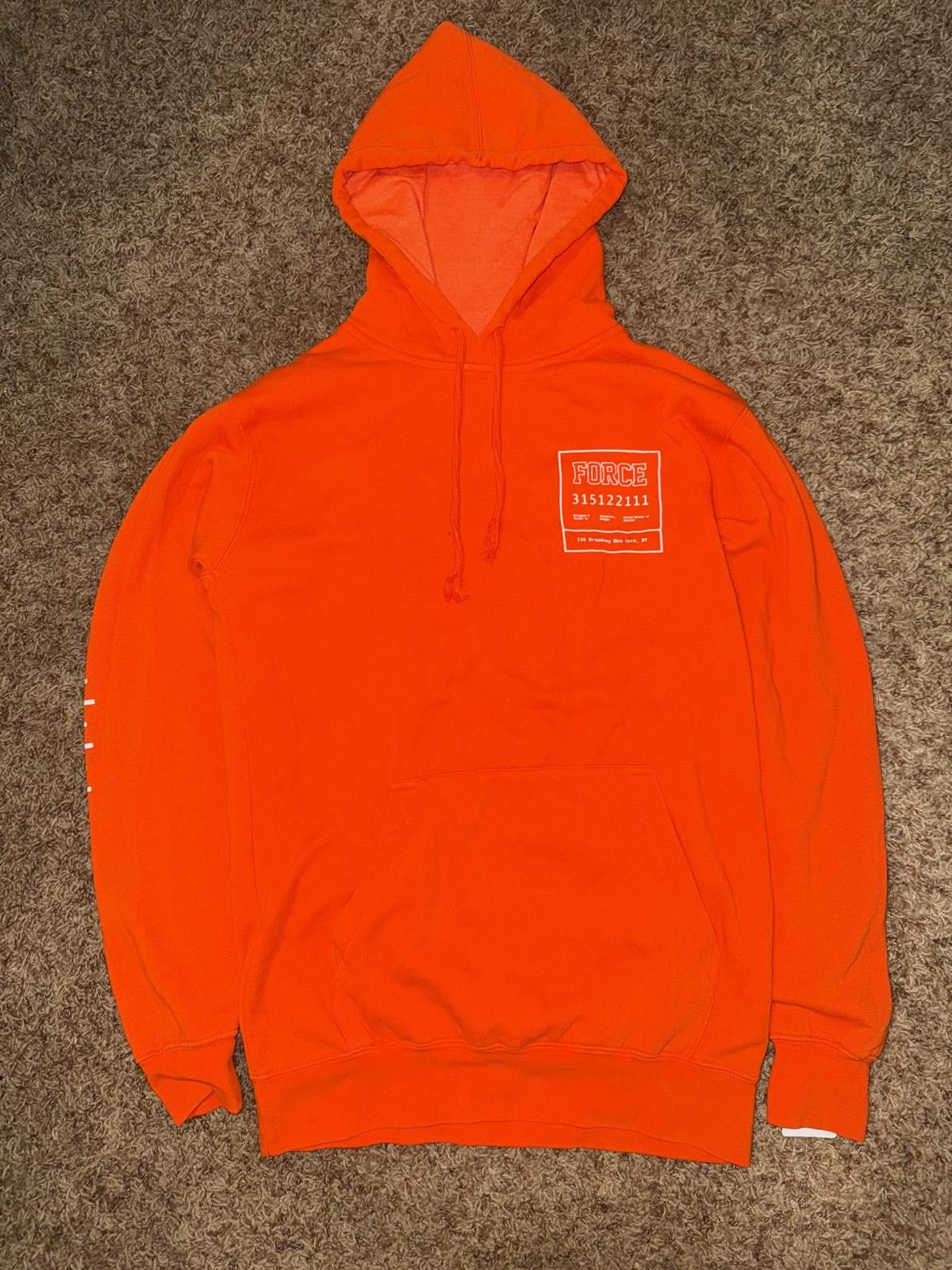 Nike Nike Air Force 1 New York City Total Orange Limited Hoodie Size US L / EU 52-54 / 3 - 1 Thumbnail