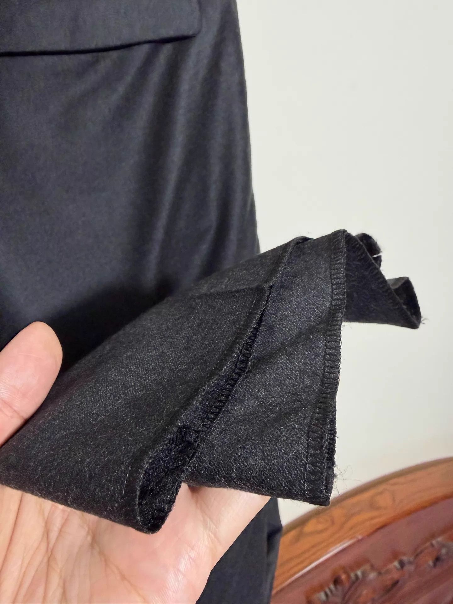 Jil Sander Jil Sander Charcoal Slim Wool-Cashmere Pants 46/52 Size US 30 / EU 46 - 5 Thumbnail