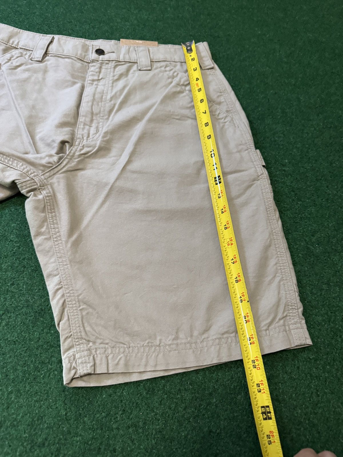 Carhartt NWT Carhartt Biege Baggy Skater Grunge Carpenter Shorts Size US 33 - 7 Thumbnail