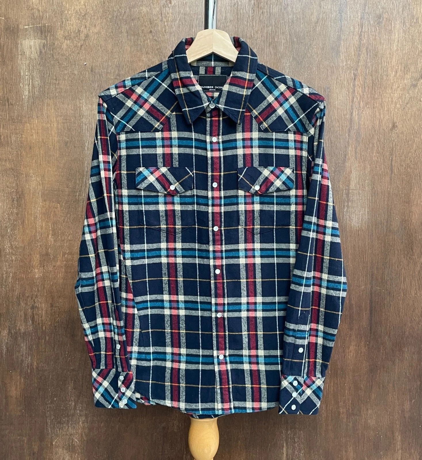 Number (N)ine NUMBER (N)INE Double Pockets Plaid Shirt Size US S / EU 44-46 / 1 - 1 Thumbnail