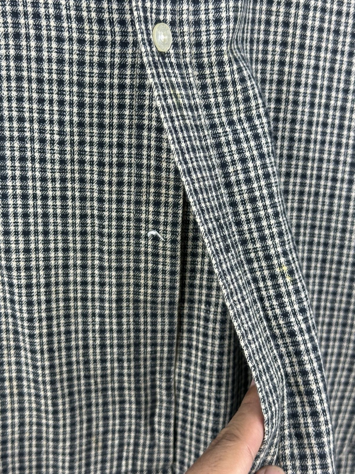 Pierre Cardin Pierre Cardin Mini Plaid Check Flannel Shirt Size US L / EU 52-54 / 3 - 10 Thumbnail