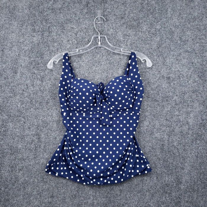 Liz claiborne dots store tankini swimsuit top