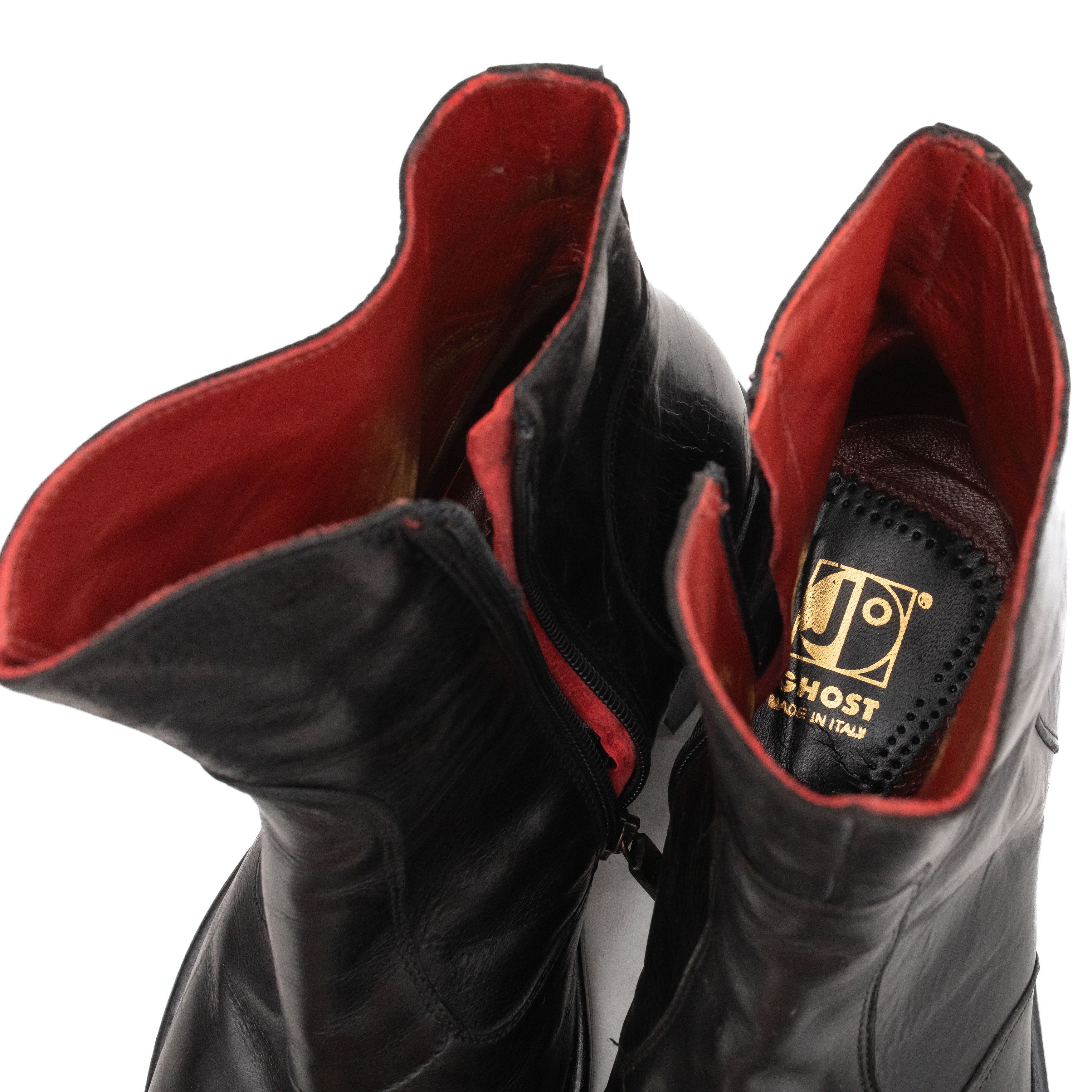 Jo Ghost JO GHOST Leather Zip Up Boots Size US 8 / EU 41 - 9 Thumbnail