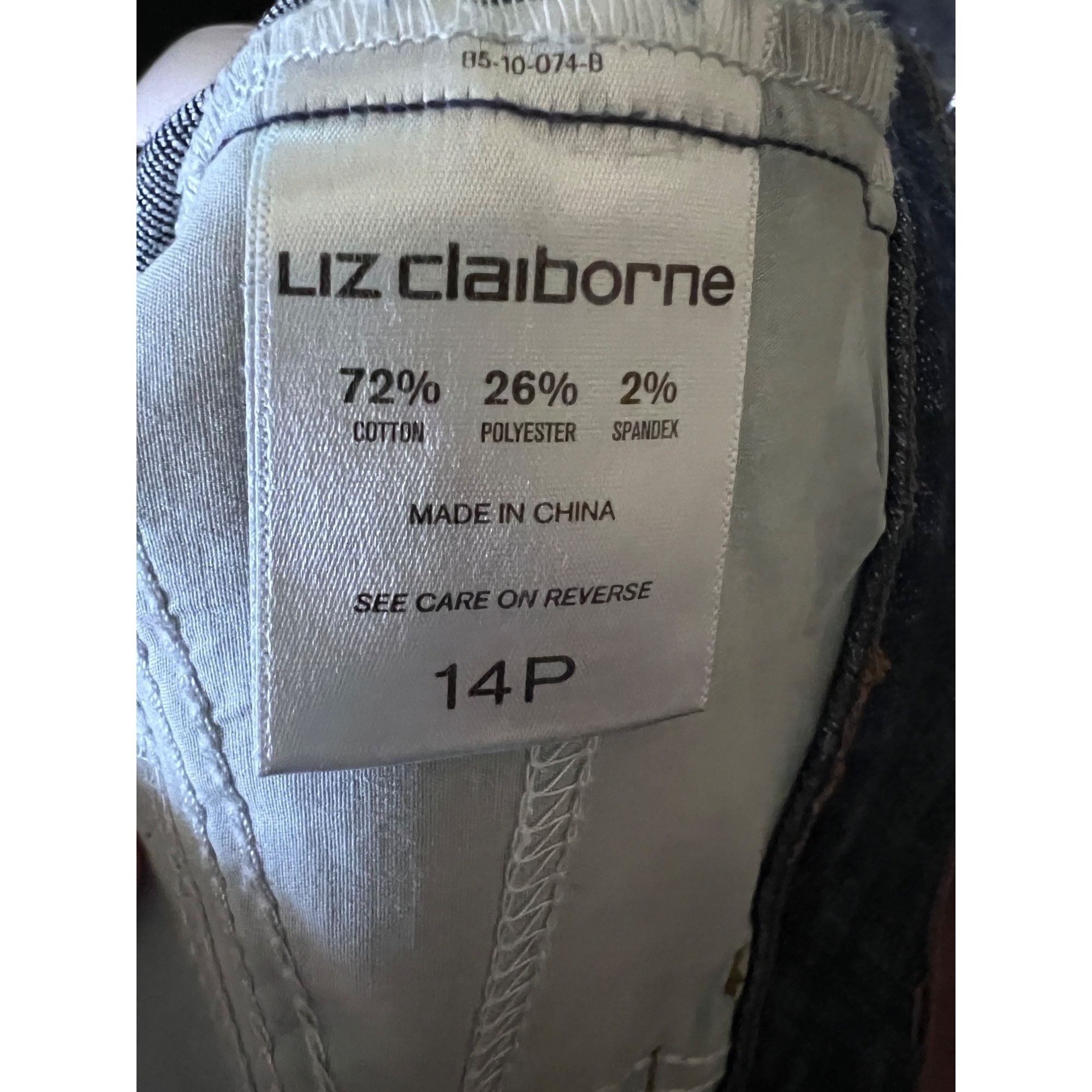 Vintage Liz Claiborne Womens Classic Fit Crop Blue Denim Jeans Plus Size 34" / US 12 / IT 48 - 7 Thumbnail