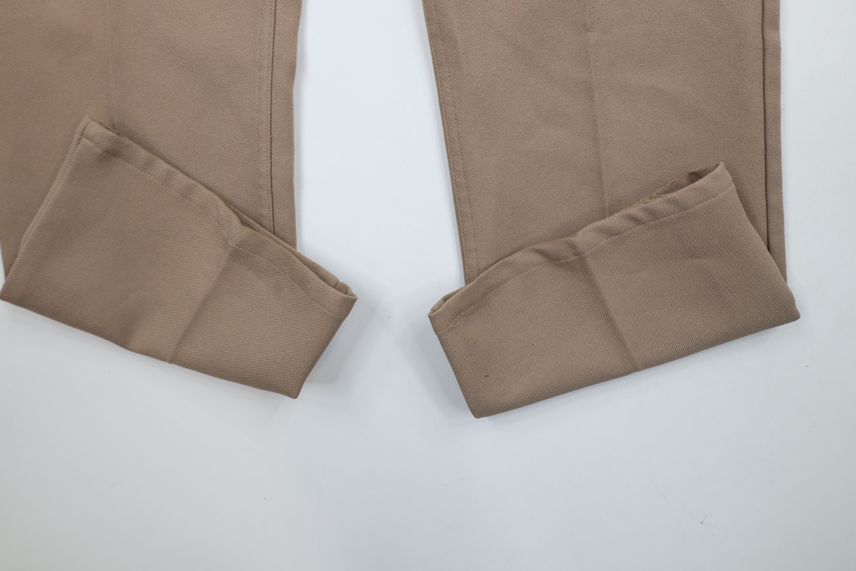 Levi's × Vintage Vintage 90s Levis Flared Wide Leg Knit Chino Pants Beige USA Size US 36 / EU 52 - 6 Thumbnail