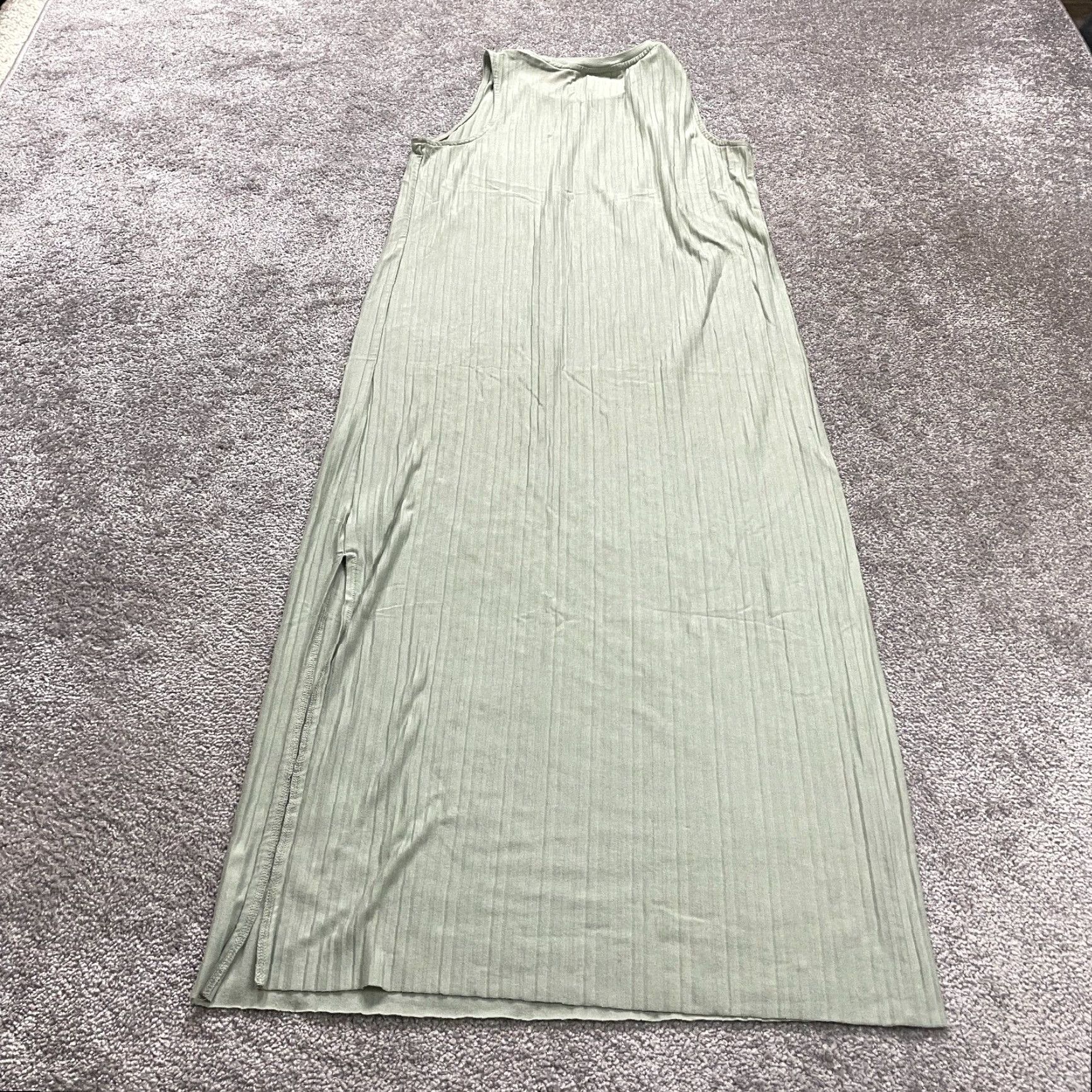 Vintage VINTAGE A New Day Maxi Dress Women's Medium Green Casual Bohemian Sleeveless 90s Size M / US 6-8 / IT 42-44 - 2 Thumbnail