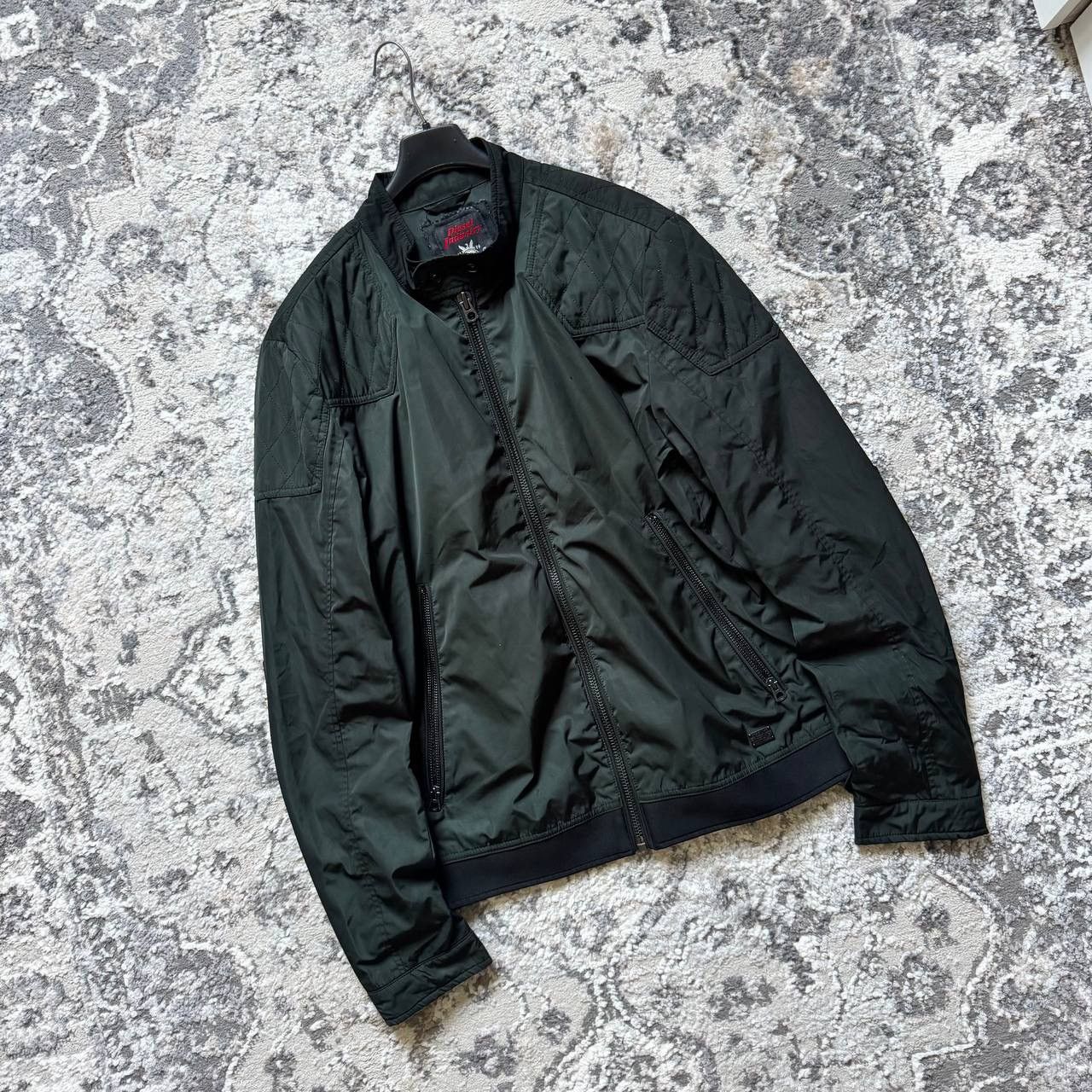 Diesel Diesel Nylon Utility Biker Moto Teflon Bomber Jacket Size US XL / EU 56 / 4 - 2 Thumbnail