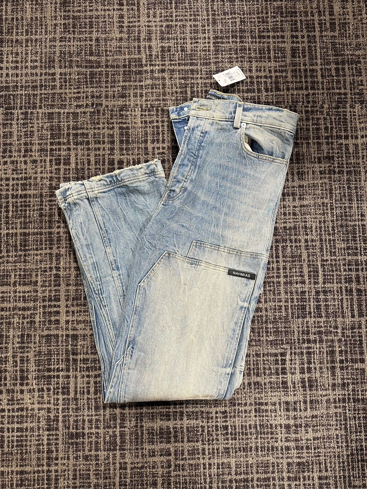 Nahmias Nahmias Straight Leg Panelled Jeans Size US 34 / EU 50 - 1 Thumbnail