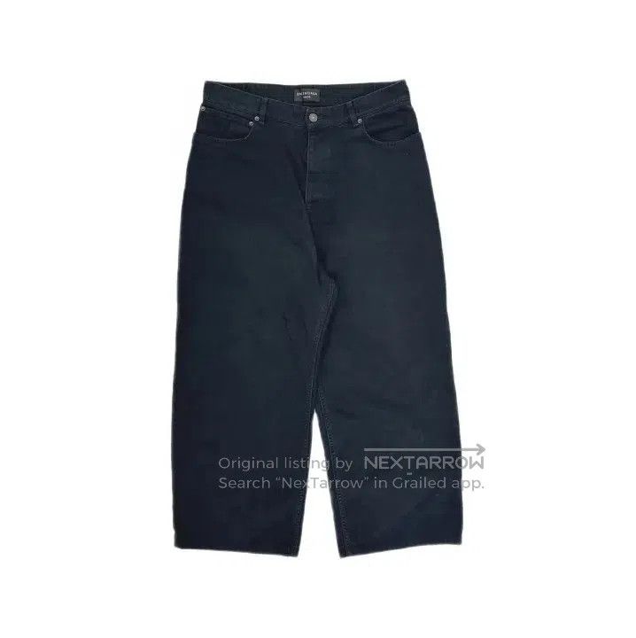 Balenciaga Balenciaga SS23 Black Wide-Leg Denim Pants. Size US 36 / EU 52 - 2 Thumbnail