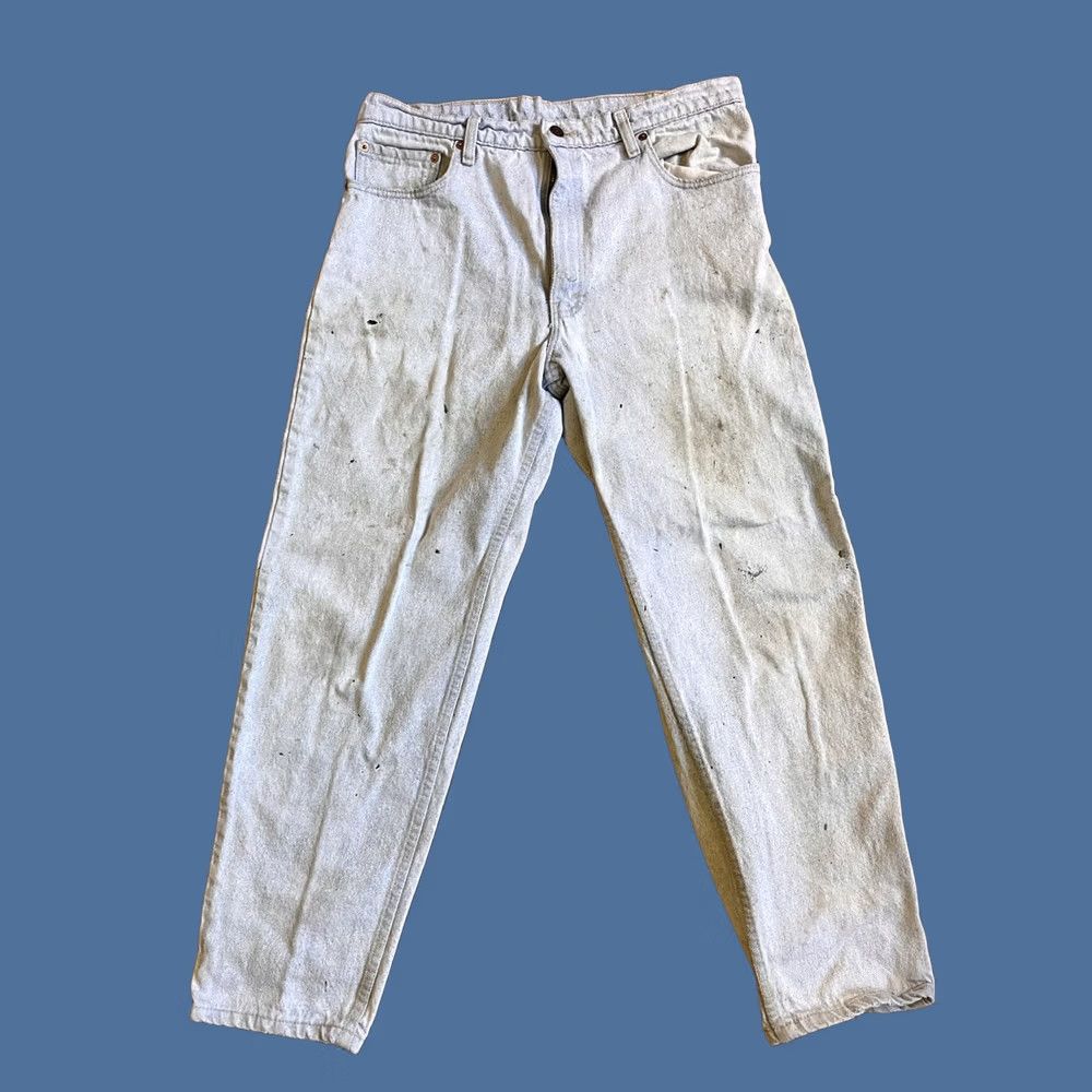 Levi's VINTAGE Levi’s Jeans Mens 33x28 Distressed 80s USA Blue Denim Cotton 5-Pocket Regular Straight Jeans Mens Size US 33 - 1 Thumbnail