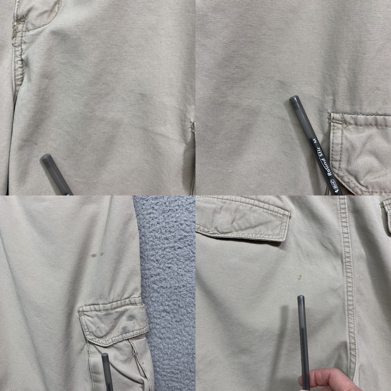 Chaps Chaps Cargo Shorts Men's 36W Khaki Baggy Straight Outdoors Canvas 6 Pockets Logo Size US 36 / EU 52 - 8 Thumbnail