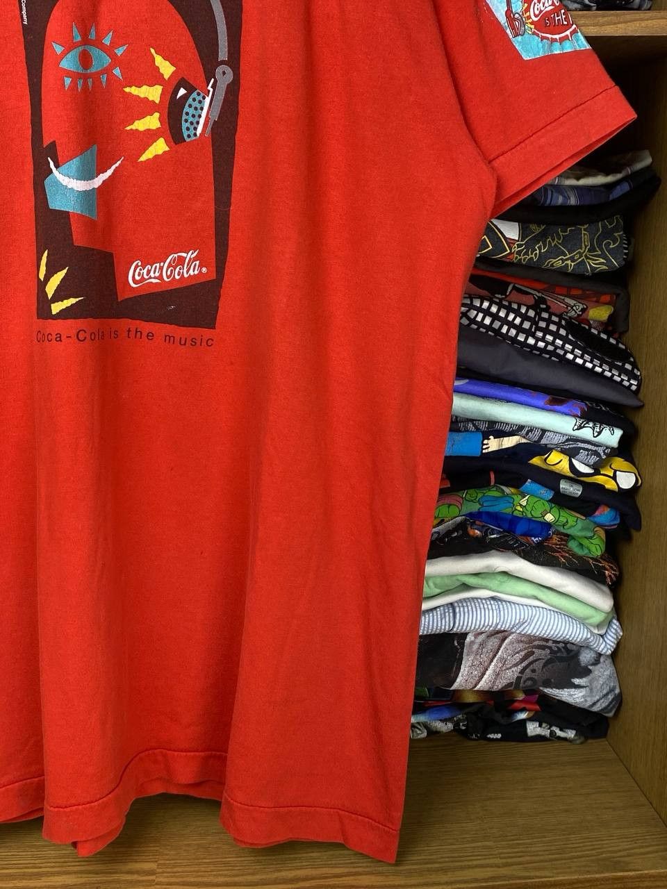 Coca Cola Vintage Coca Cola Is The Music 1993 Promo Graphic Tee Size US XL / EU 56 / 4 - 9 Thumbnail