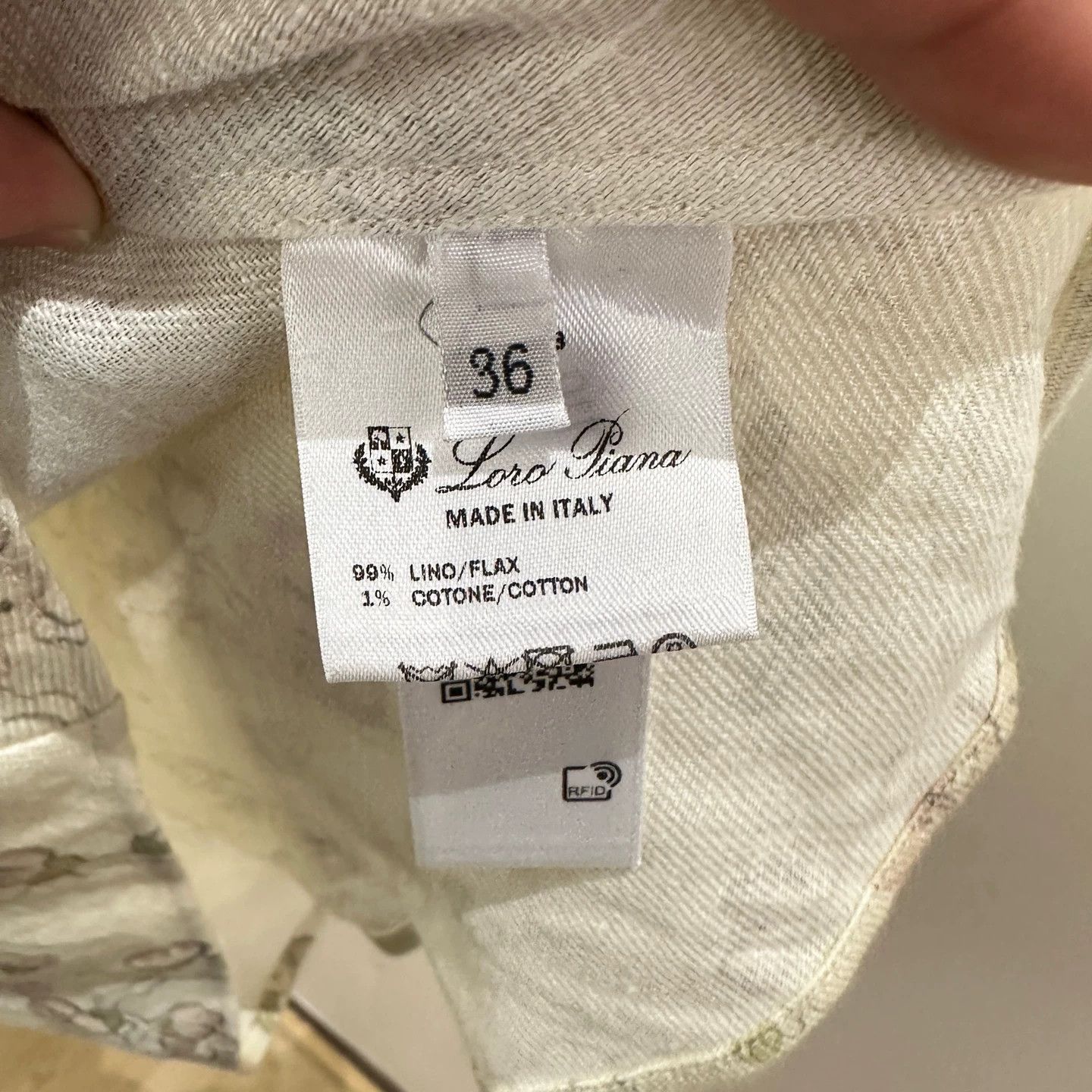 Loro Piana Loro Piana floral Chinese linen shirt size 36 Size XS / US 0-2 / IT 36-38 - 4 Thumbnail