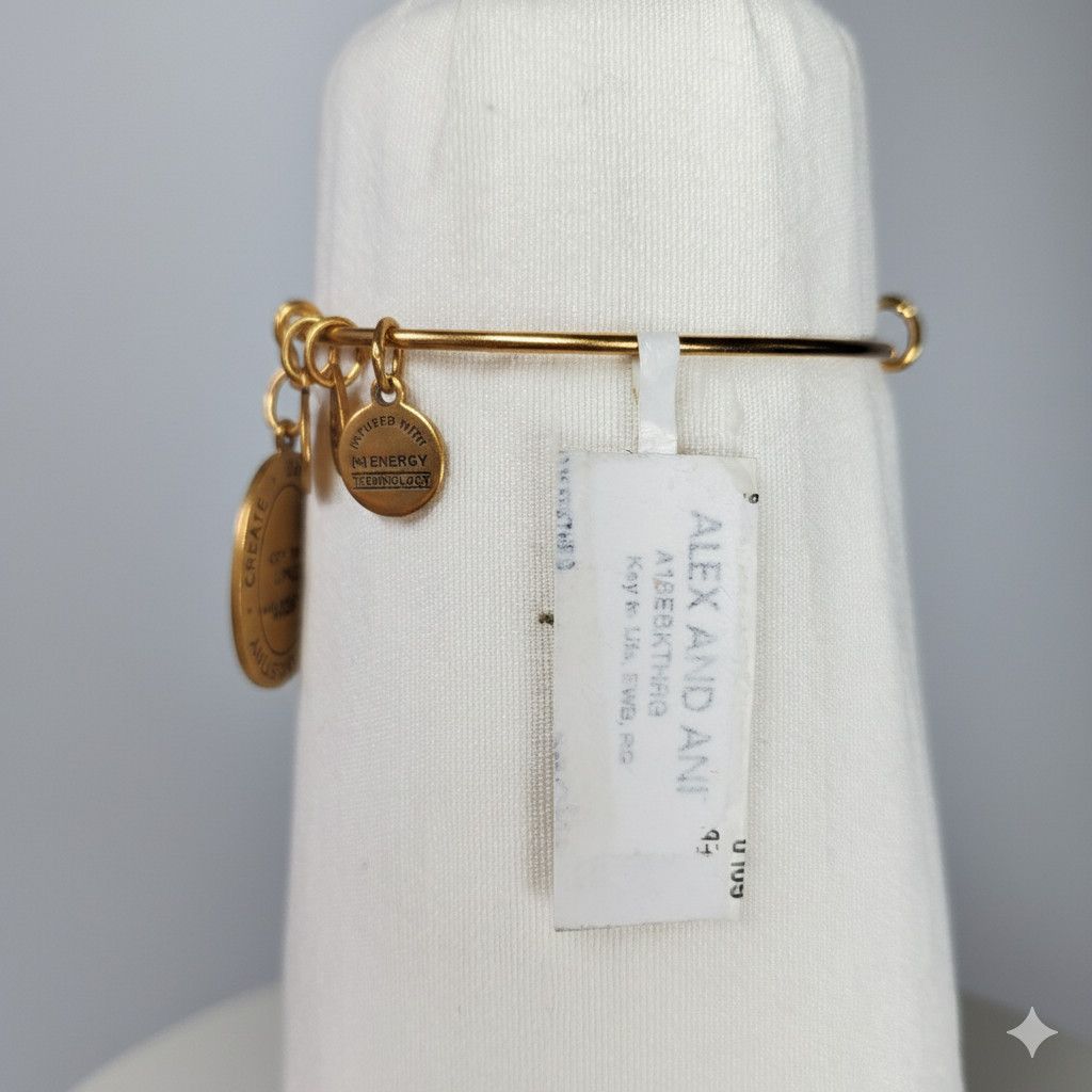 Other Alex & Ani 7.75" NEW Bracelet Gold Key to Life Love Energy Size ONE SIZE - 3 Thumbnail