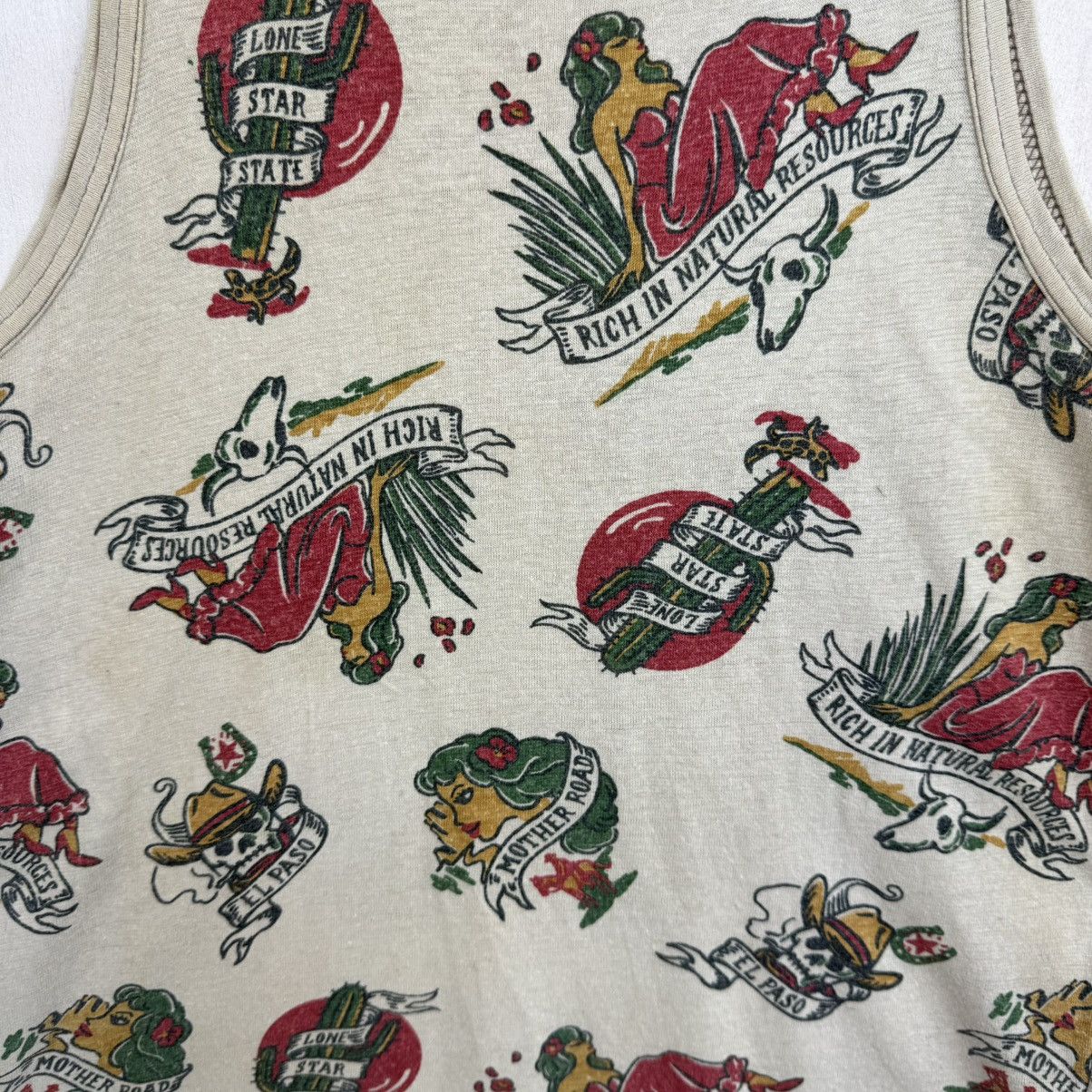 Avirex × Vintage Avirex Mother Road All Over Print Sleeveless Tank Top Size US M / EU 48-50 / 2 - 4 Thumbnail