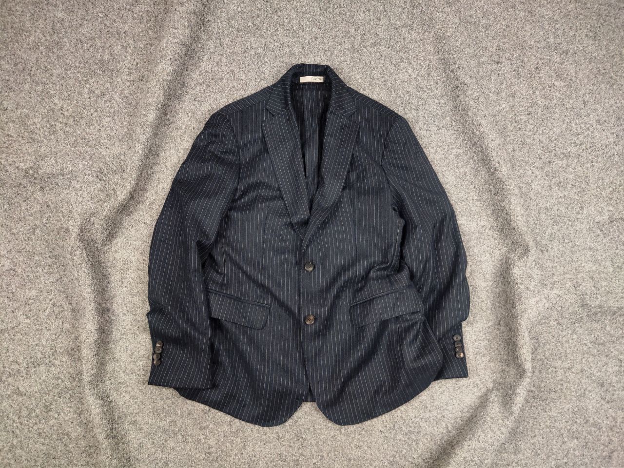 Other 0909 Fatto in Italy Design Blue Striped Blazer Jacket Size US M / EU 48-50 / 2 - 1 Thumbnail