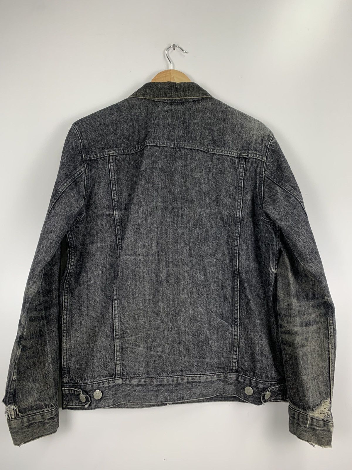 Japanese Brand Vintage Black Number Denim Jacket Size US L / EU 52-54 / 3 - 15 Thumbnail