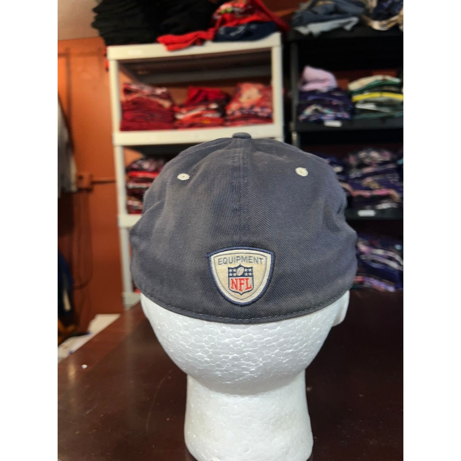 NFL Denver Broncos Hat NFL Reebok Blue Cap Headwear Worn Stained Size ONE SIZE - 5 Thumbnail