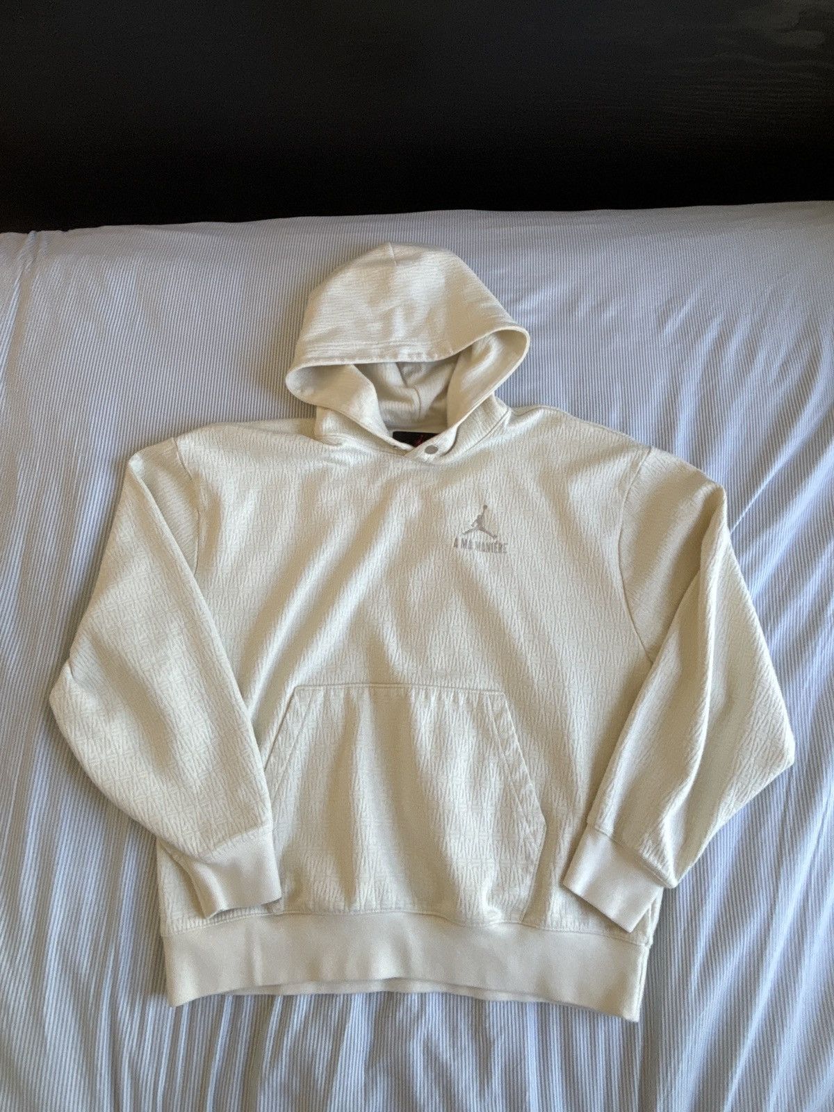 image of Sample Jordan X A Ma Maniere Jacquard Hoodie in Cream, Men's (Size Small)