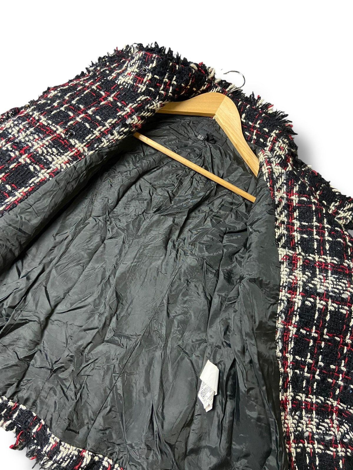 Zara Zara Women Tweed Cropped Jacket (148) Size XS / US 0-2 / IT 36-38 - 3 Thumbnail