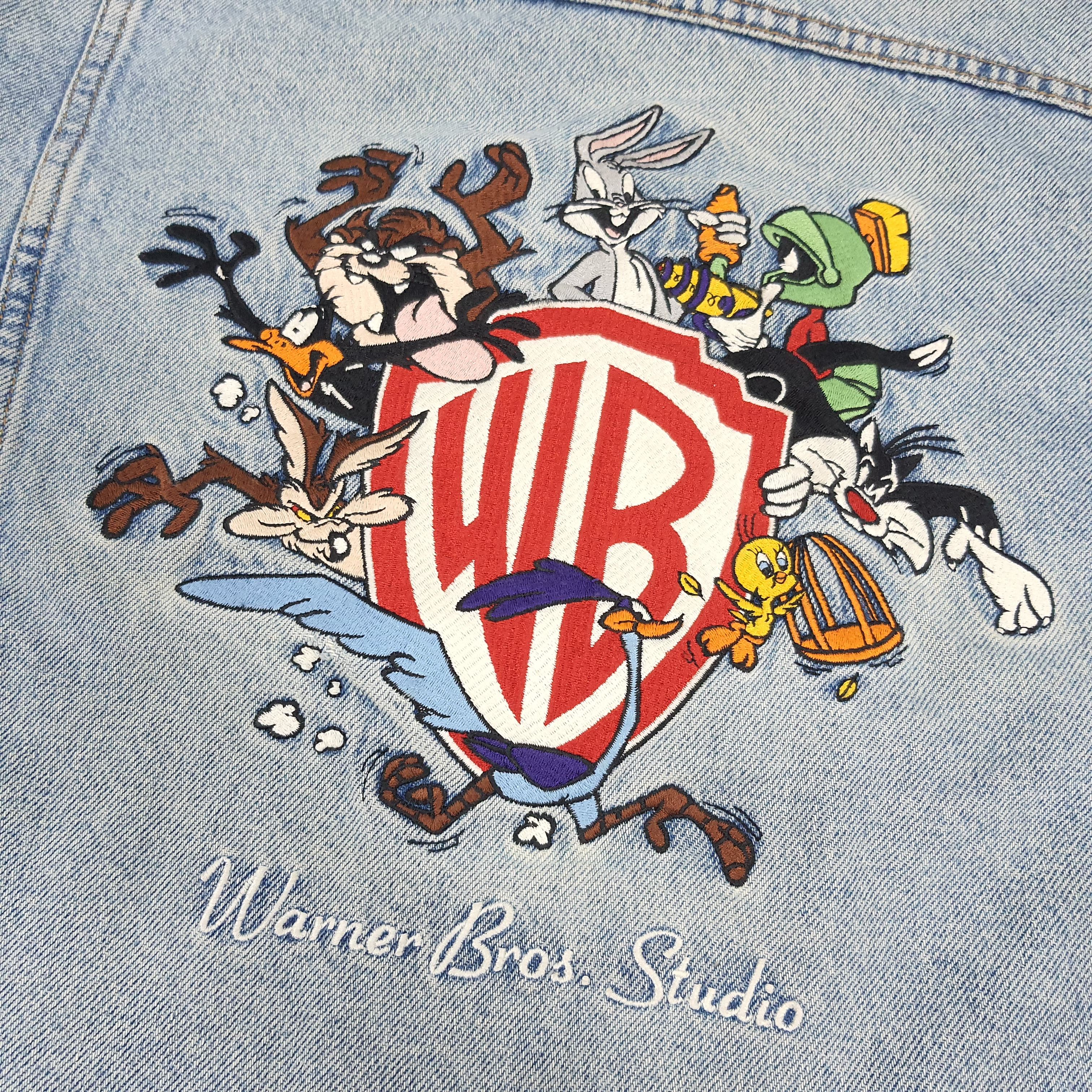 Cartoon Network × Vintage × Warner Bros Vintage Warner Bros. Studio Embroidery Jeans Jacket Size US L / EU 52-54 / 3 - 2 Thumbnail