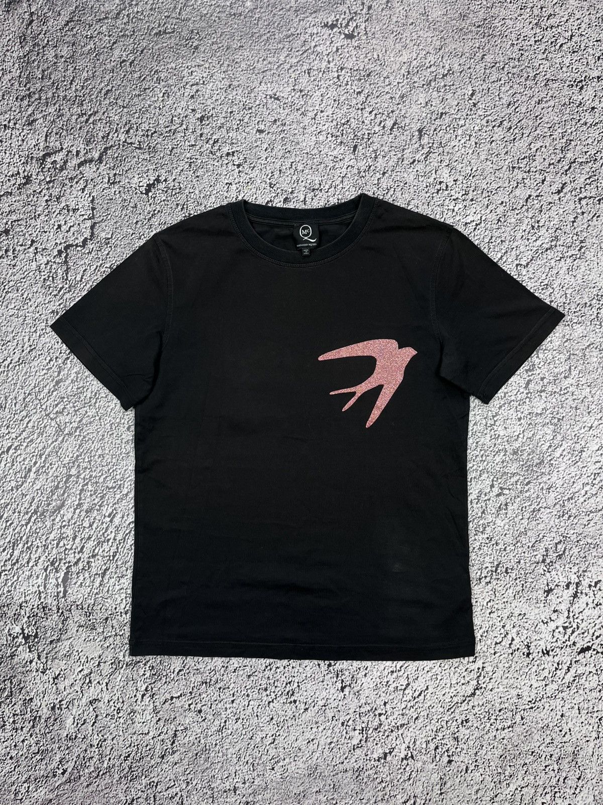Vintage Alexander McQueen swallow logo t shirt size M