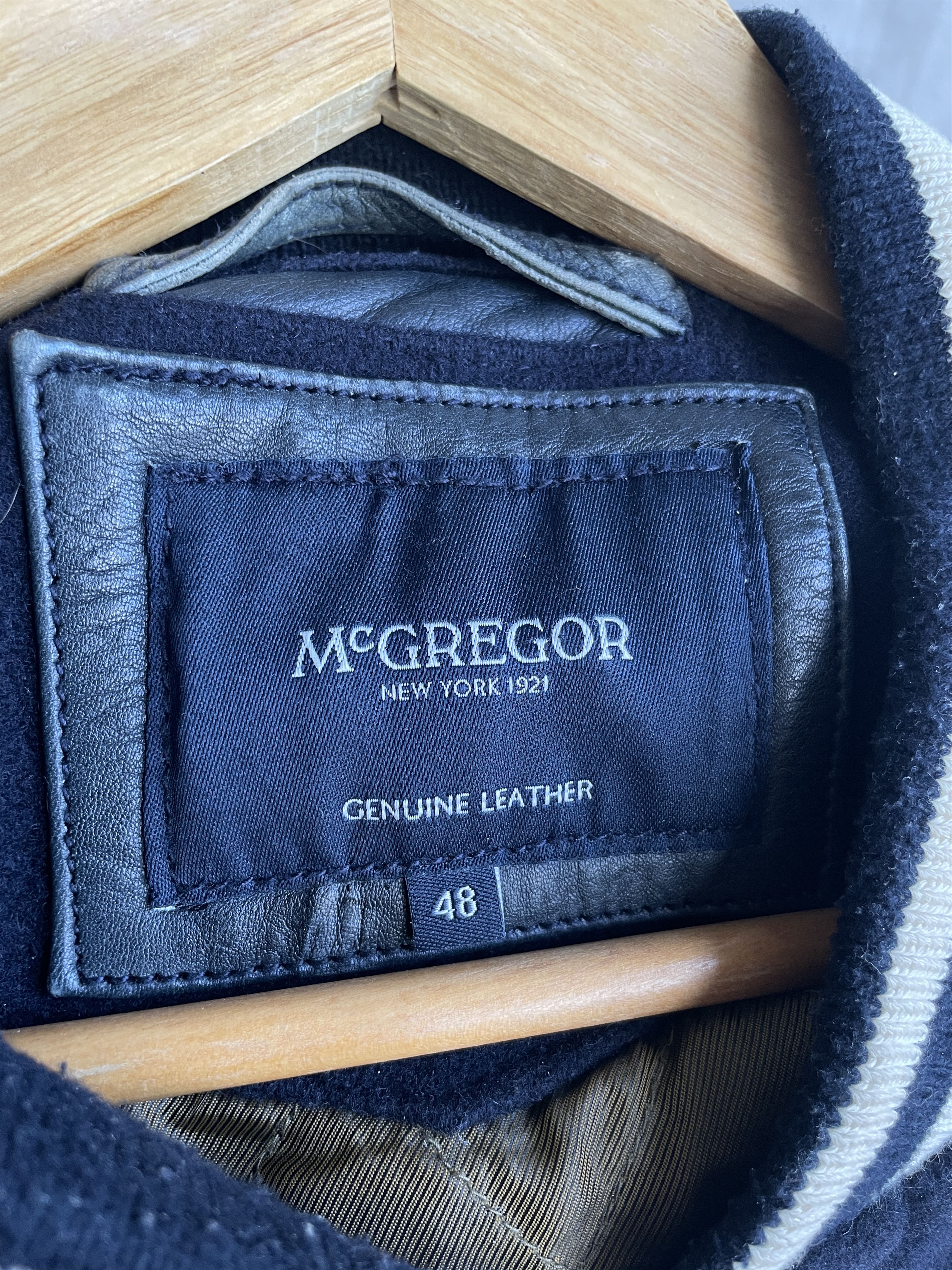 McGregor McGregor Trainer Beamen Wool Leather Varsity Bomber Jacket Size US M / EU 48-50 / 2 - 13 Thumbnail