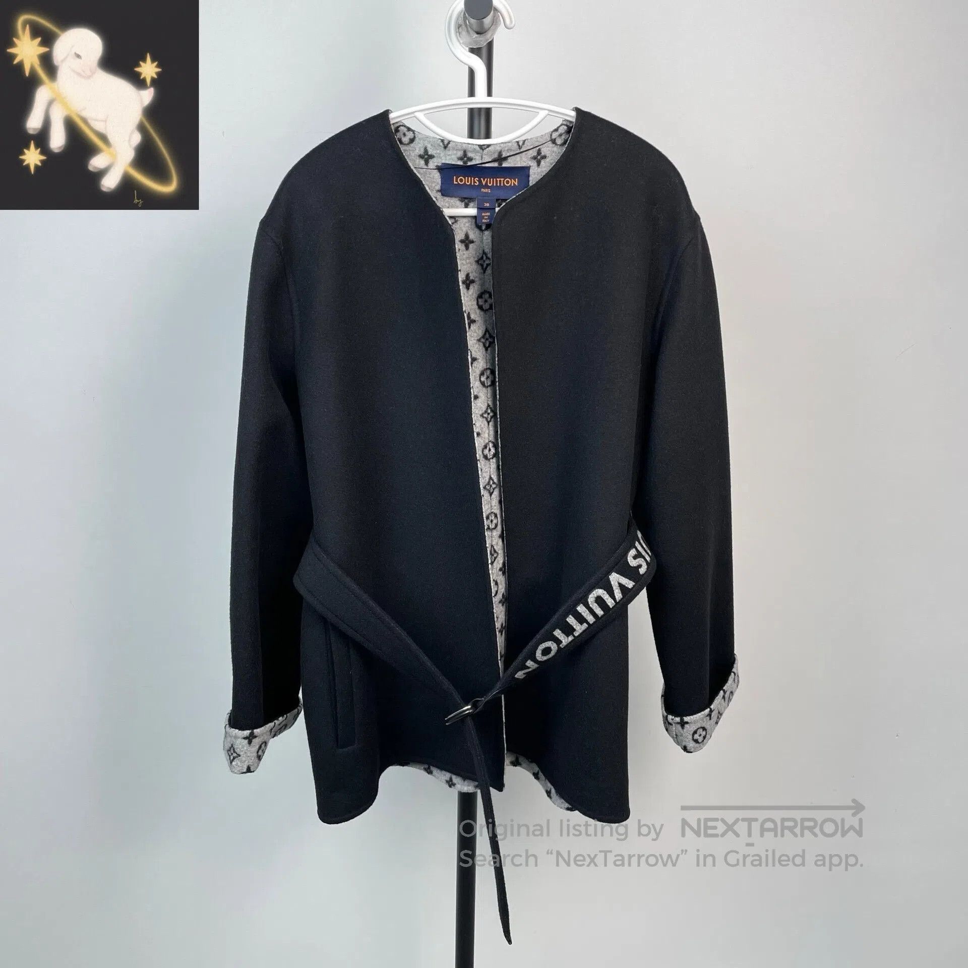 Louis Vuitton Louis Vuitton Black inner full-printed old flower mid-leng Size XS / US 0-2 / IT 36-38 - 1 Thumbnail