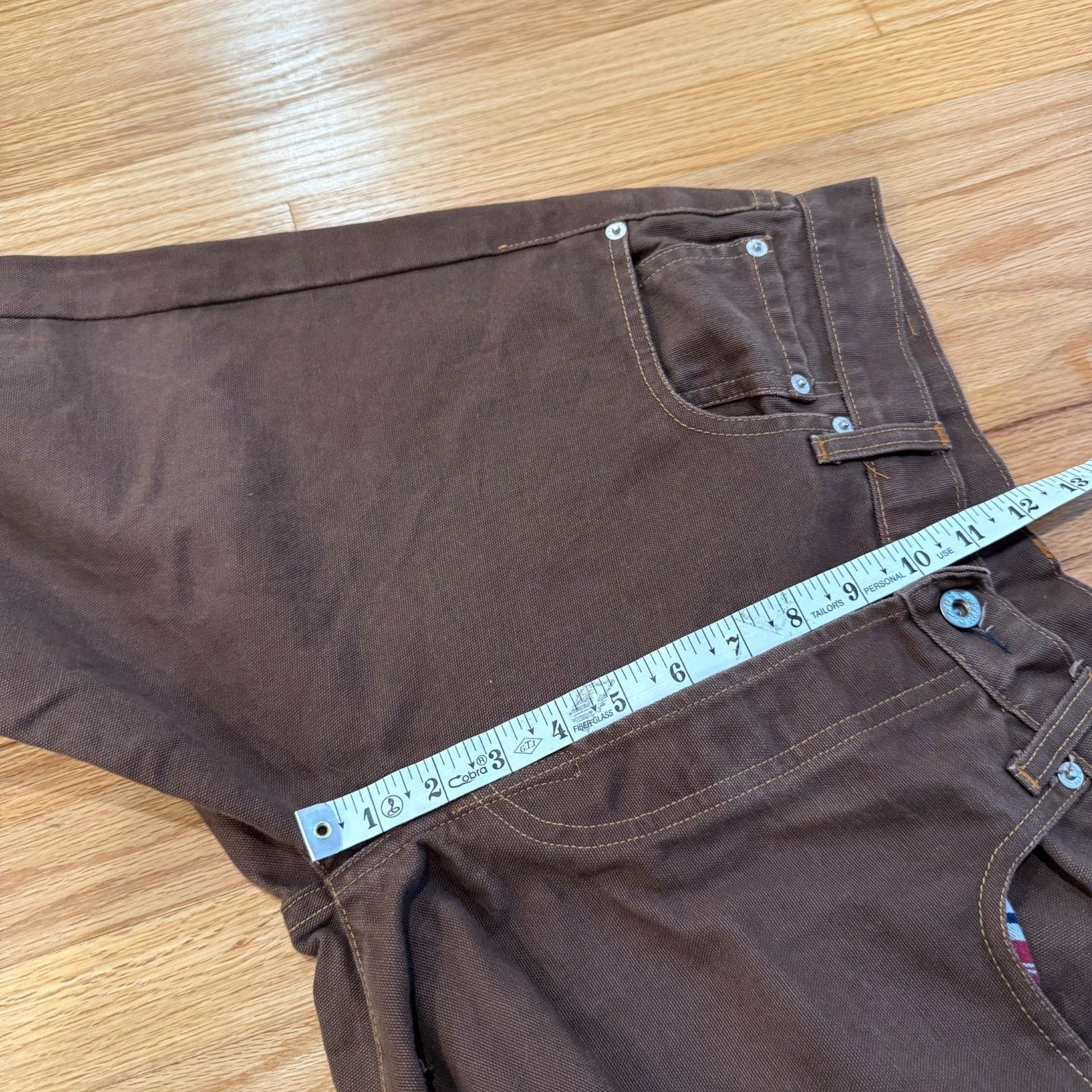 Post Overalls Post Overalls Post O'Alls Canvas 5 Pocket Straight Fit Pants Size US 31 - 6 Thumbnail