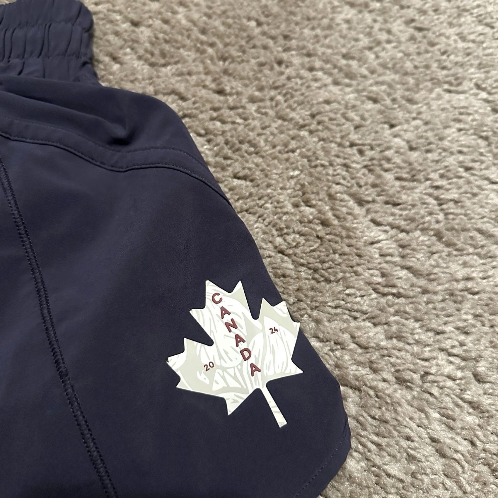 Lululemon Lululemon Track That Short 0 Lined Team Canada Olympics Performance Purple Women Size 25" / US 0 / IT 36 - 5 Thumbnail
