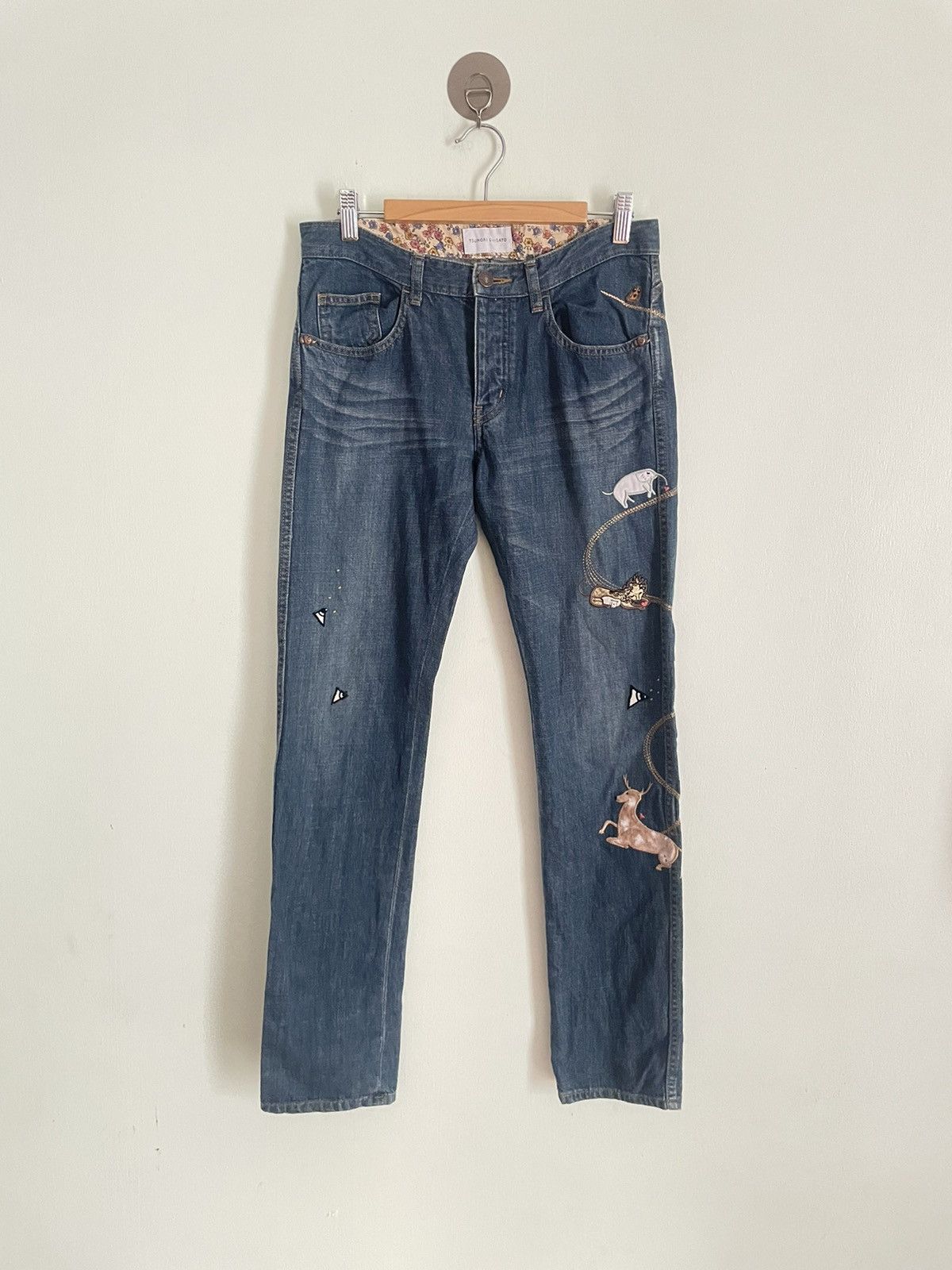 image of Issey Miyake x Tsumori Chisato Jeans in Denim, Women's (Size 26)