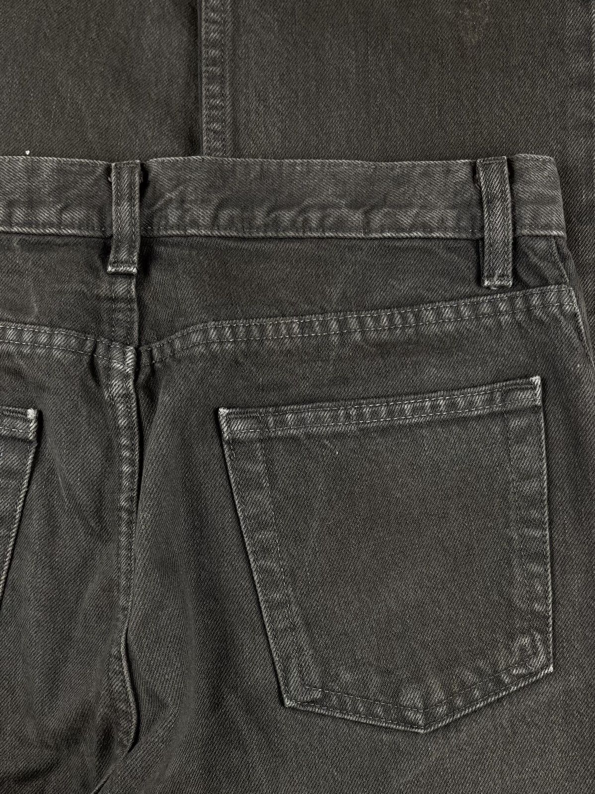 Helmut Lang SS00 Helmut Lang Charcoal Brown Painter Denim Jeans Size US 27 - 4 Thumbnail