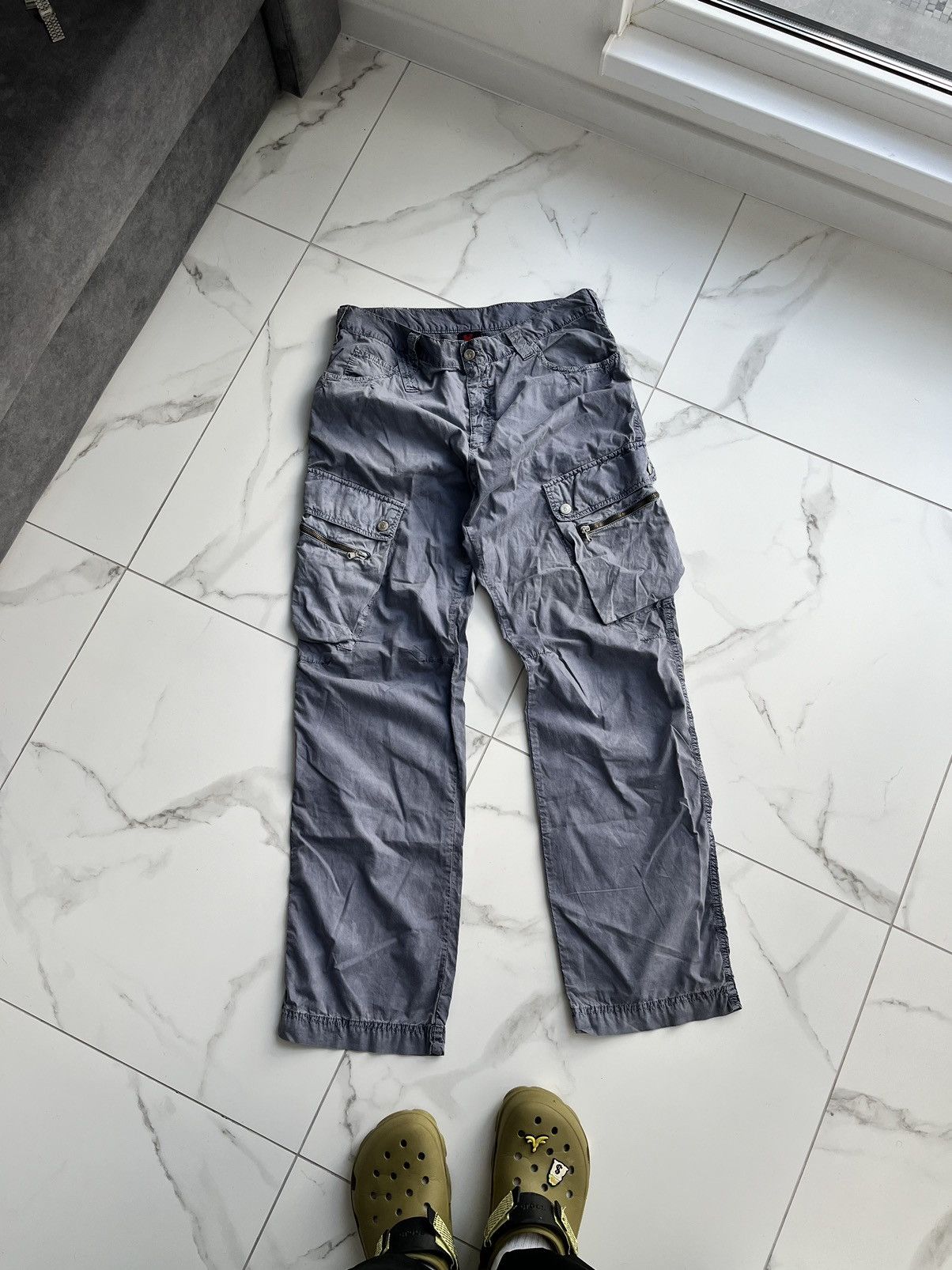 image of Dolce Gabbana x Vintage Dolce & Gabbana Cargo Multi Pockets Pants in Grey, Men's (Size 34)