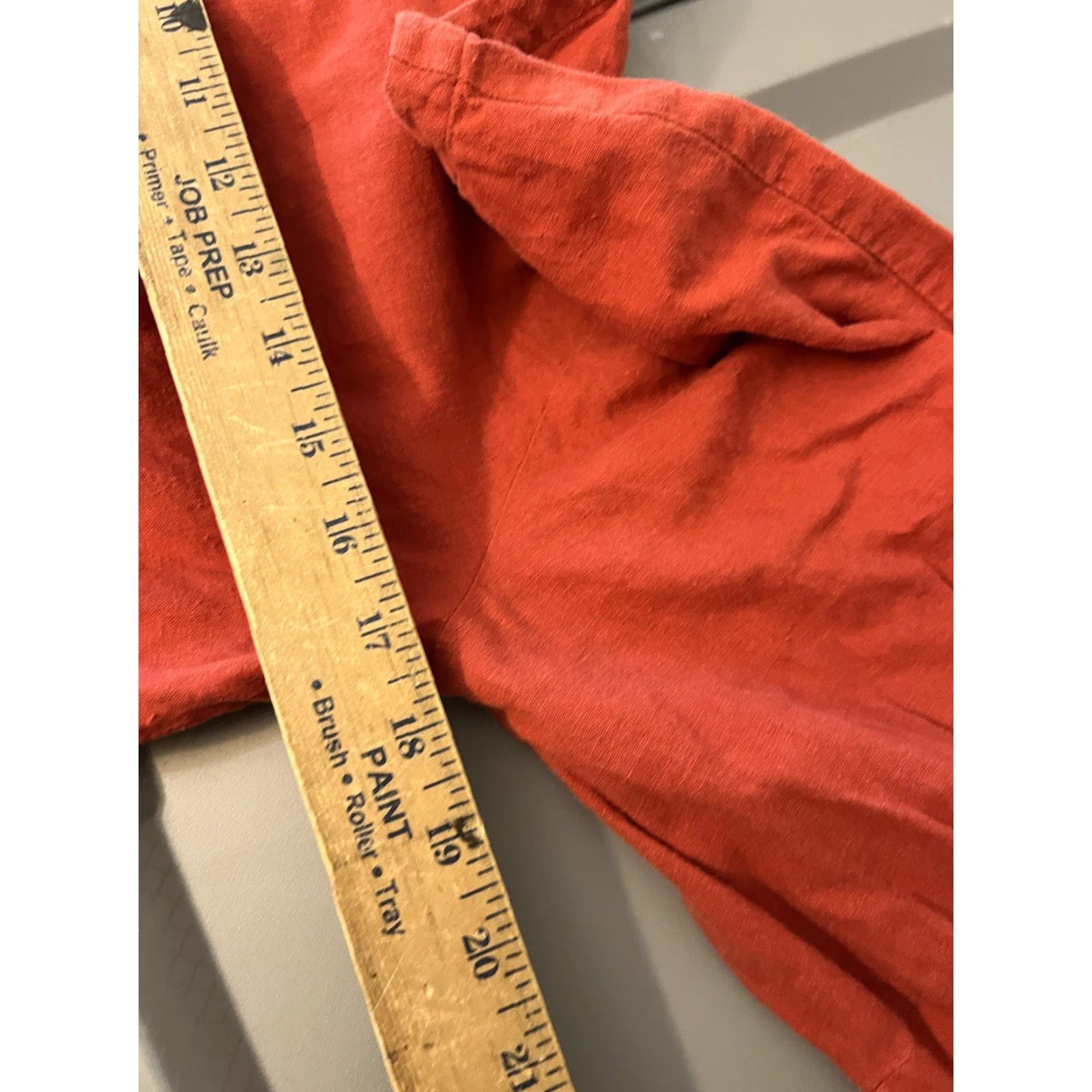 Loft VINTAGE Loft Linen Blouse Women’s XS Balloon Sleeve Boat Neck Solid 80s Orange Size XS / US 0-2 / IT 36-38 - 6 Thumbnail