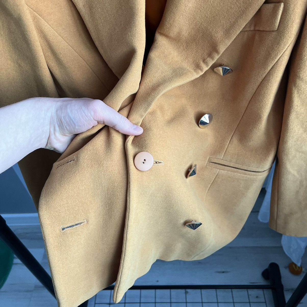 Escada × Vintage Escada Vintage Cashmere Cashgora Wool Blazer Button Jacket Size M / US 6-8 / IT 42-44 - 6 Thumbnail
