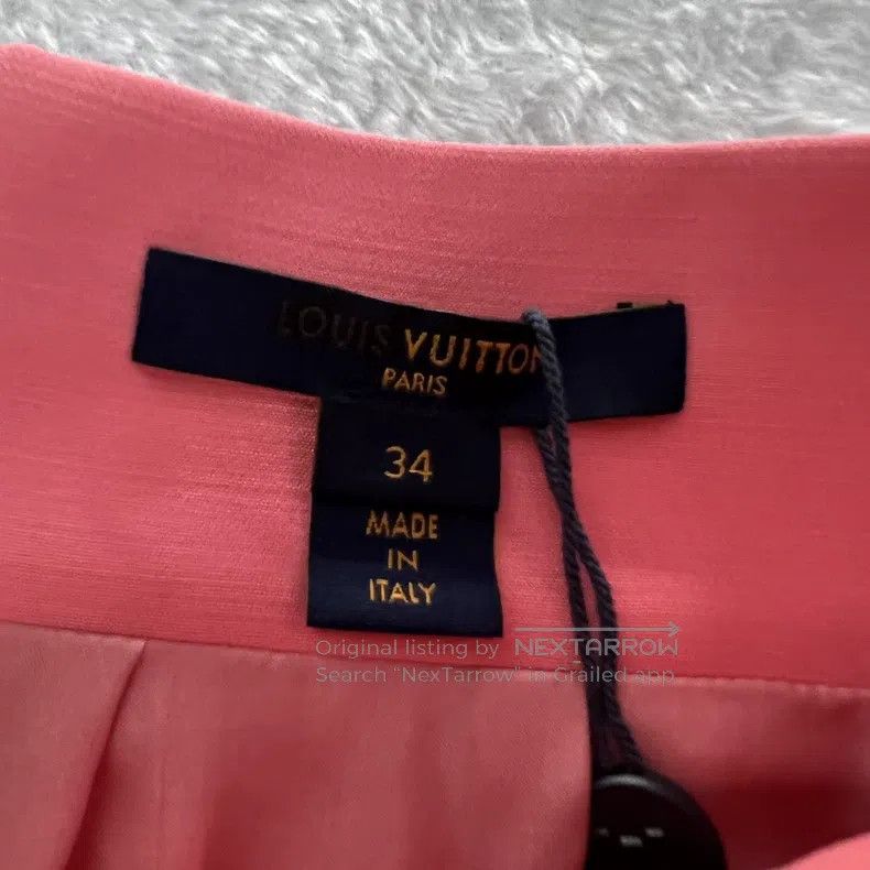 Louis Vuitton Louis Vuitton Pink Vintage A-Line Skirt Size 33" - 3 Thumbnail