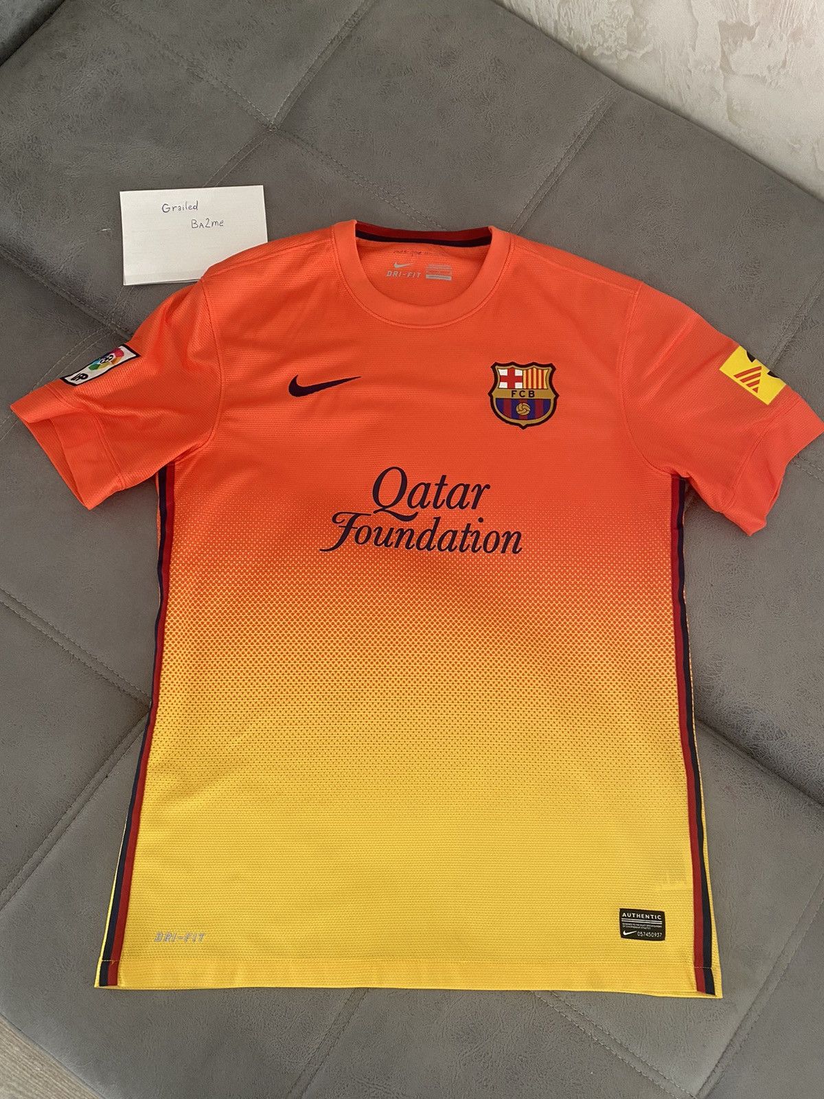 Nike Nike FC Barcelona 2012/13 Away Jersey Blockcore Size US M / EU 48-50 / 2 - 1 Thumbnail