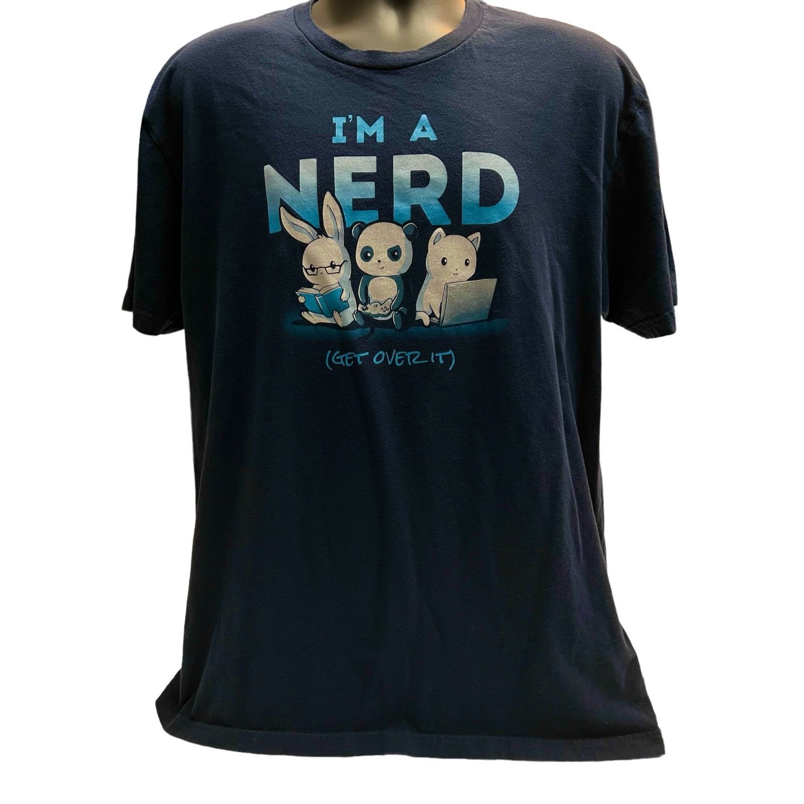Other TeeTurtle I’m A Nerd Get Over It T-Shirt XL Cute Animals Size US XL / EU 56 / 4 - 1 Thumbnail