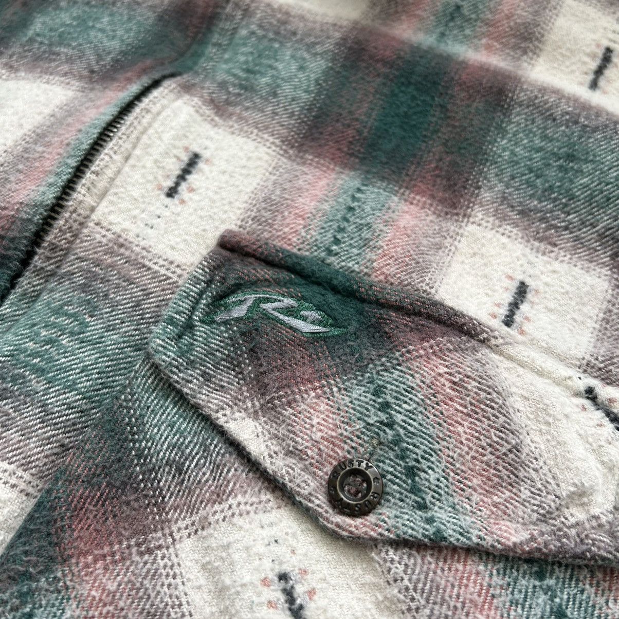 Rusty Vintage Rusty Surf Zip Up Flannel sz L Size US L / EU 52-54 / 3 - 4 Thumbnail