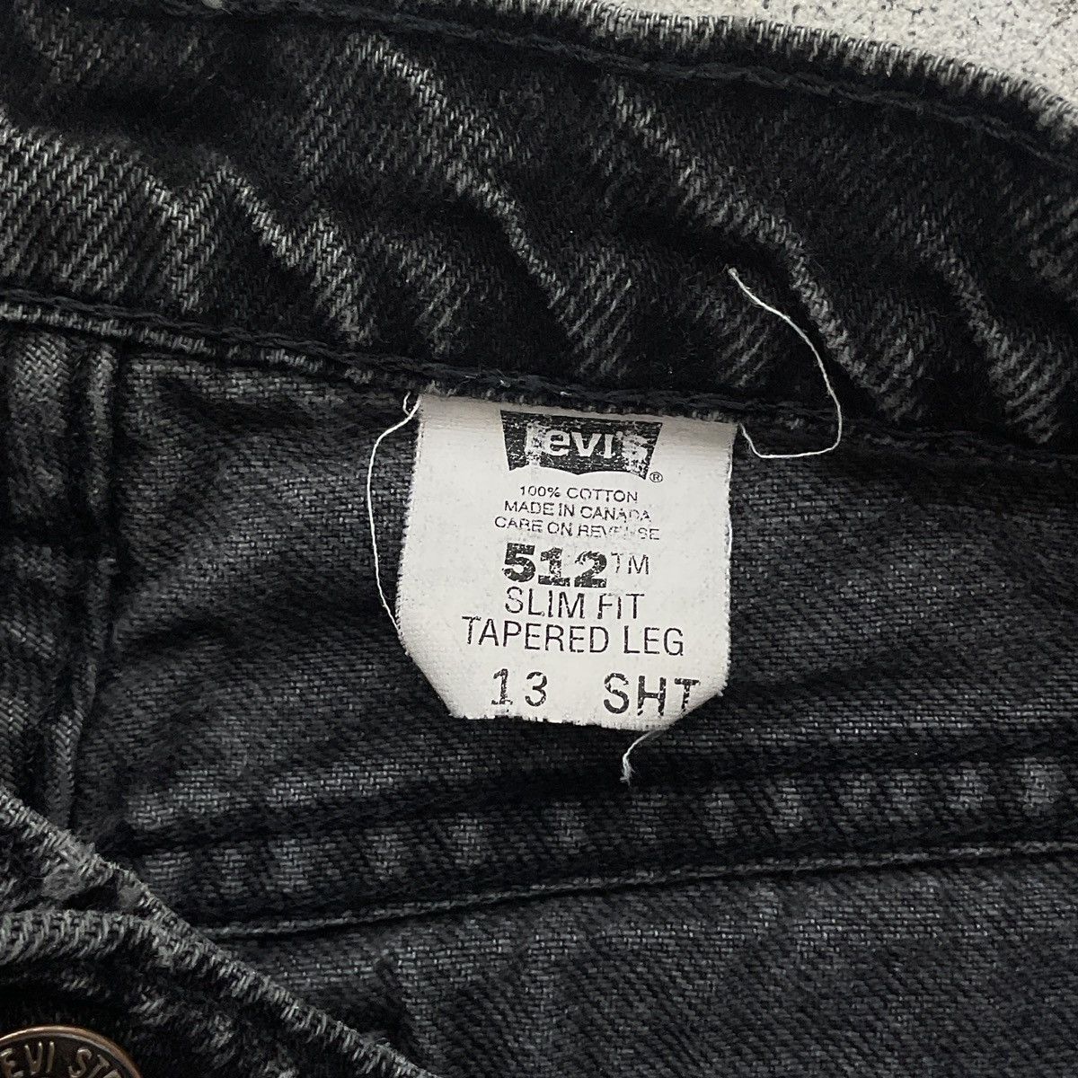 Levi's Vintage 90s Levi’s 512 Slim Fit Tapered Leg Denim Jean Pants Size 34" / US 12 / IT 48 - 7 Thumbnail