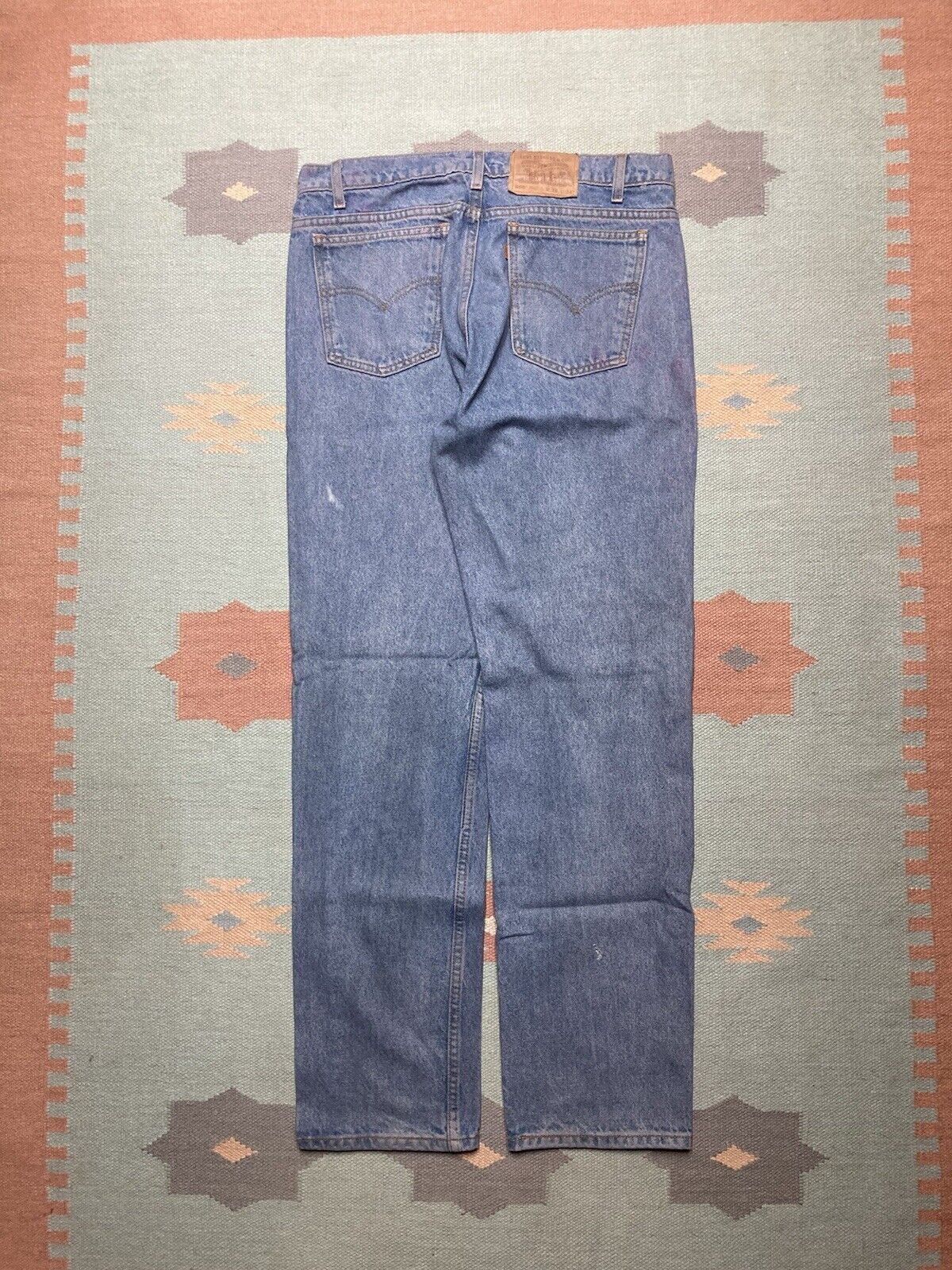 Levi's × Vintage Levi’s 505 jeans orange tab straight leg regular fit 35x33 Size US 35 - 1 Thumbnail